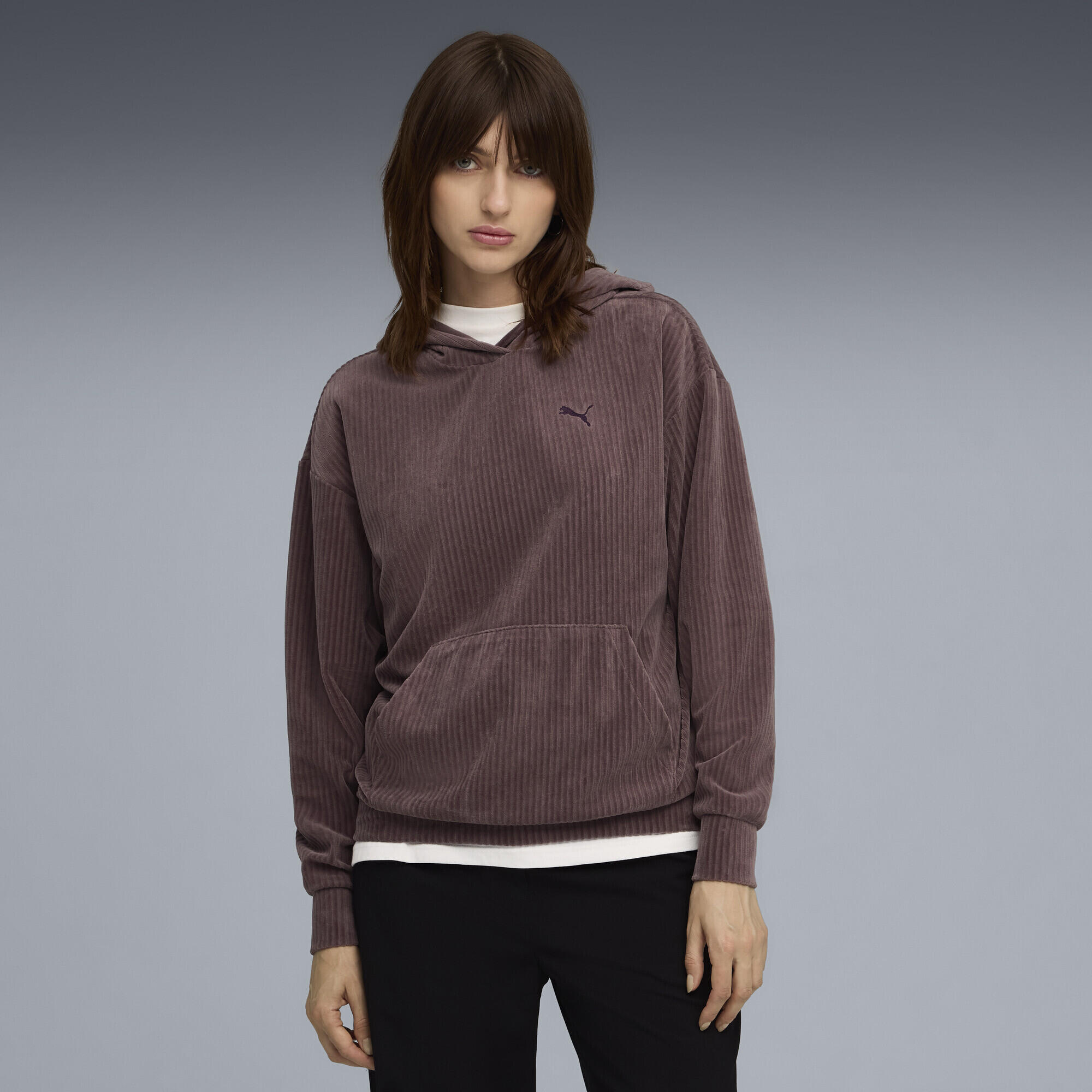 Hoodie confort en velours côtelé Essentials Elevated Femme PUMA 2/5