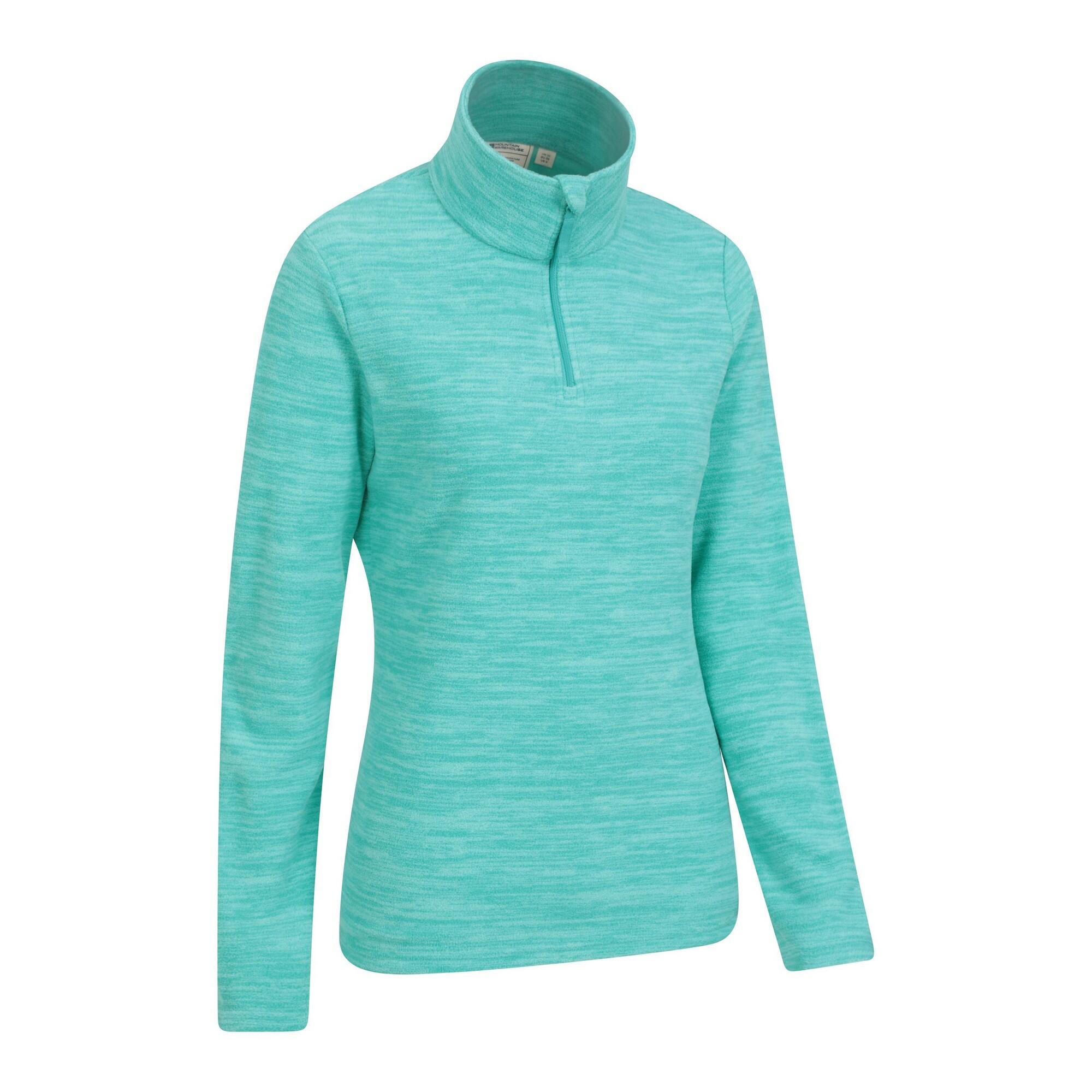 Womens/Ladies Snowdon Melange Fleece Top (Turquoise) 2/4