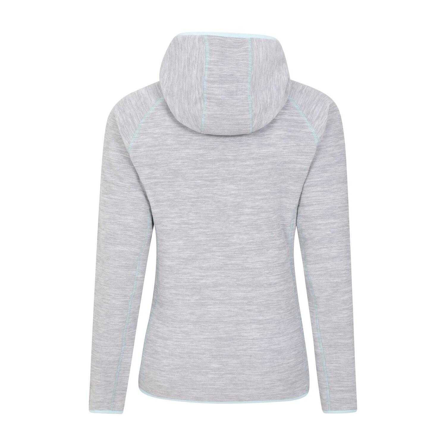 Felpa Con Cappuccio E Zip Intera Donna Mountain Warehouse Lleyn II Grigio 2/4