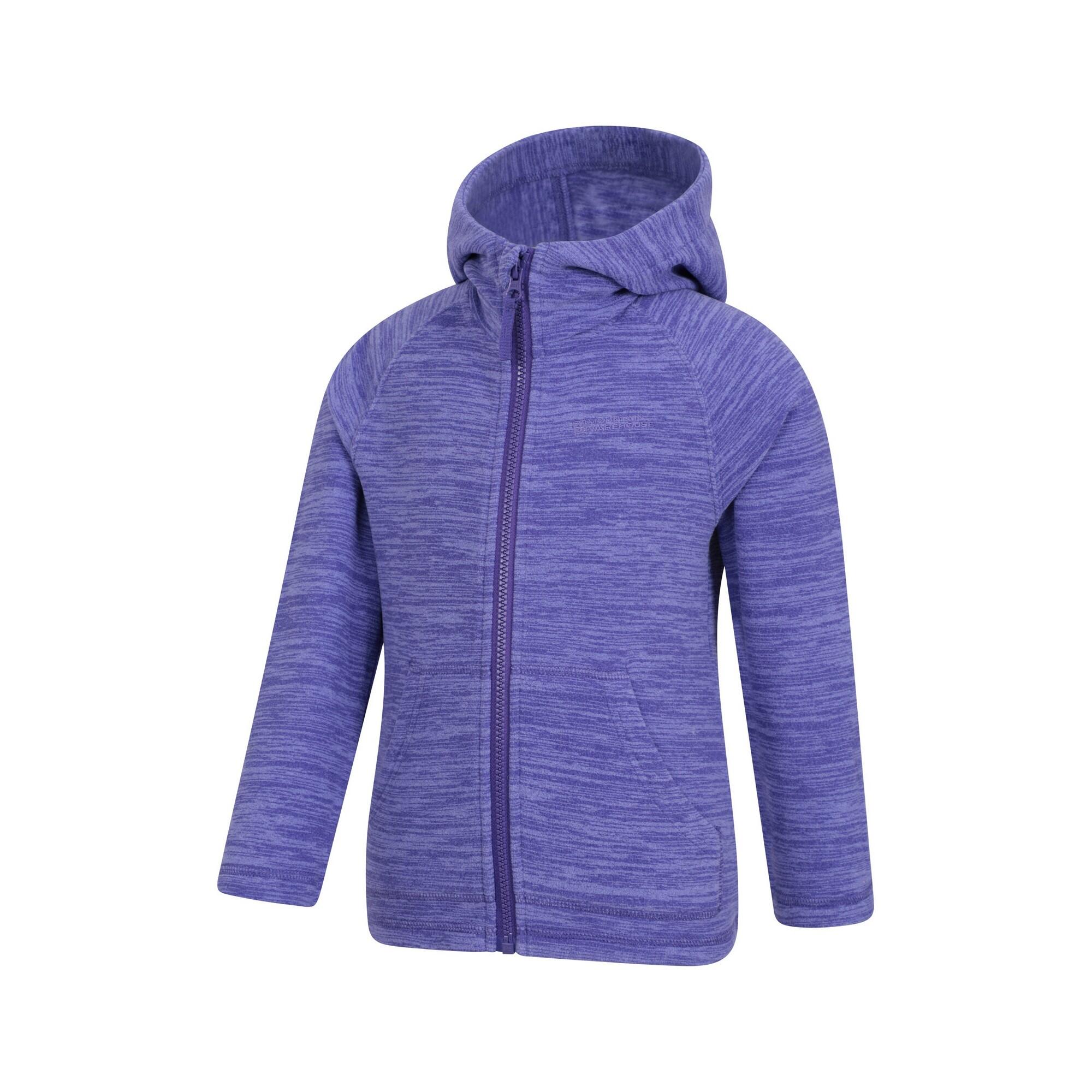 Childrens/Kids Snowdonia II Full Zip Hoodie (Purple) 4/4