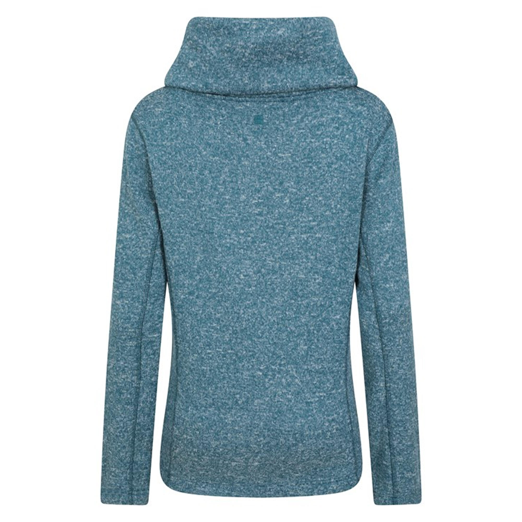 Womens/Ladies Cowl Neck Fleece Top (Teal) 2/4