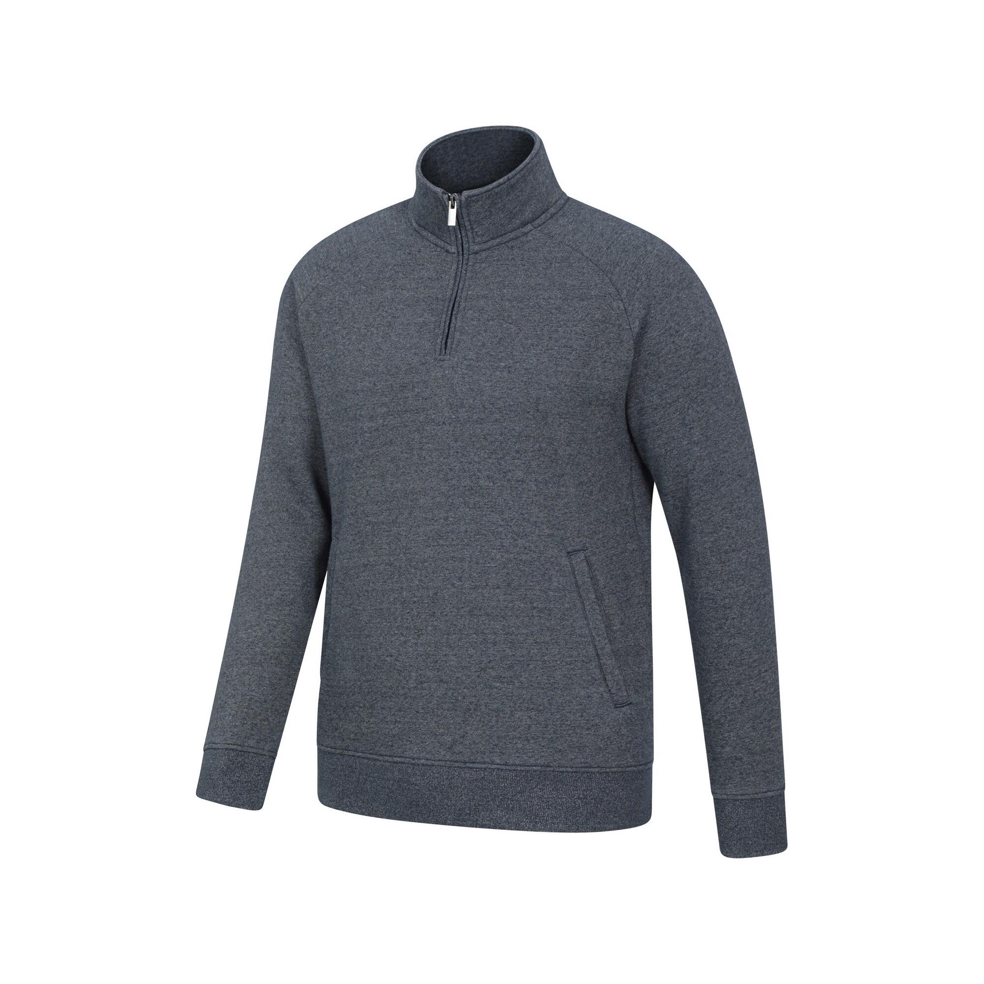Maglione Mezza Cerniera Uomo Mountain Warehouse Bamburgh Blu Navy 3/4