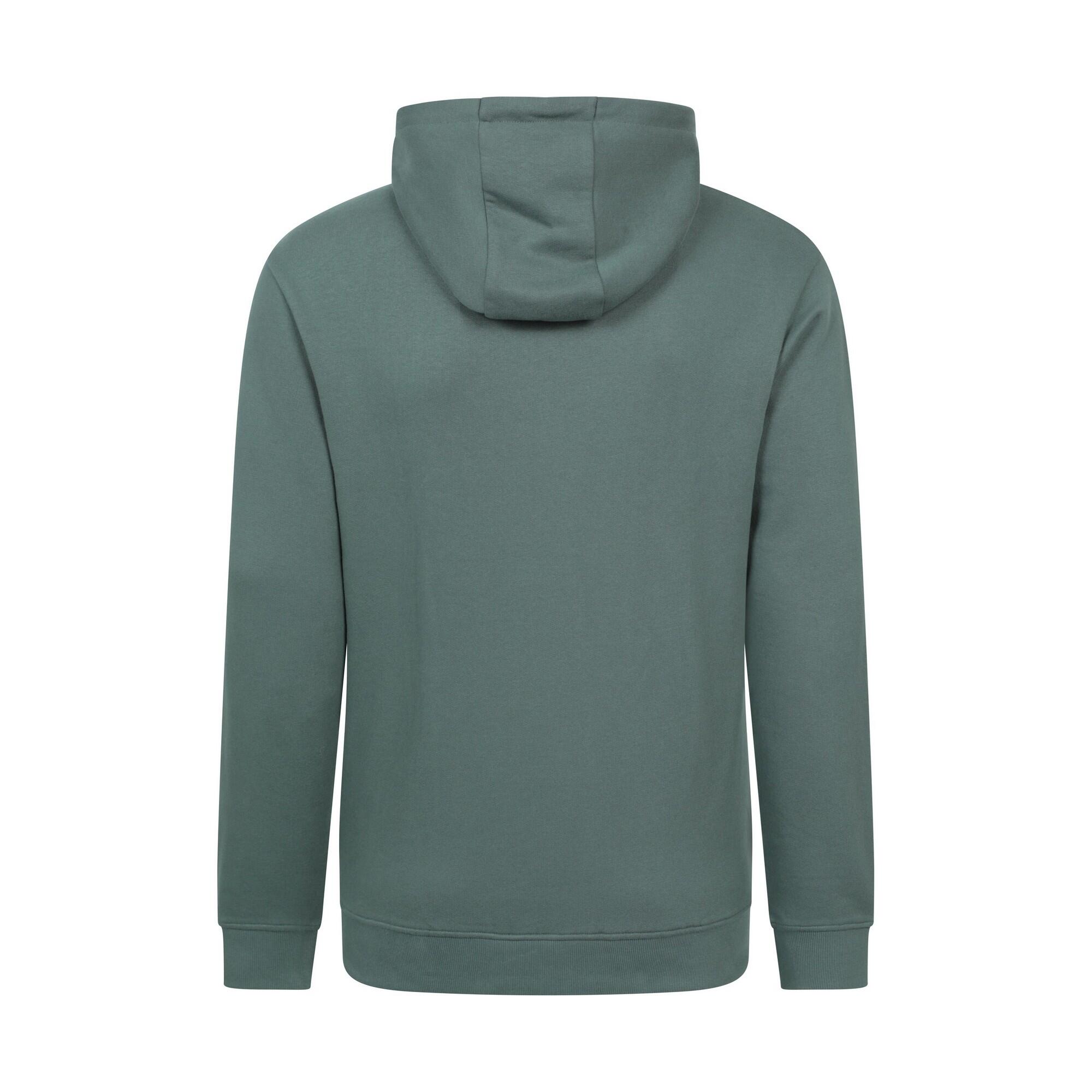 Felpa Con Cappuccio Griglia Uomo Mountain Warehouse Verde 2/4
