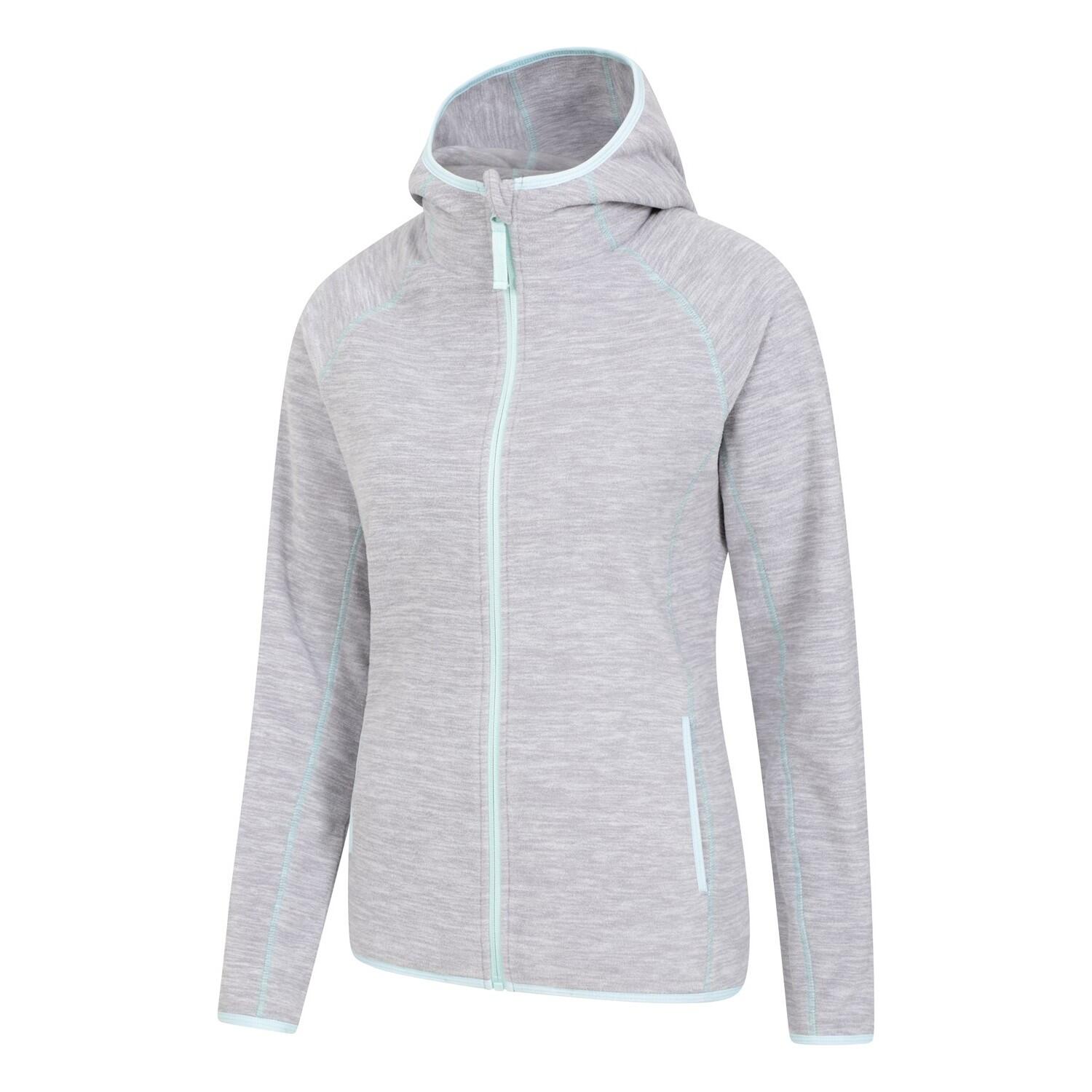 Felpa Con Cappuccio E Zip Intera Donna Mountain Warehouse Lleyn II Grigio 4/4