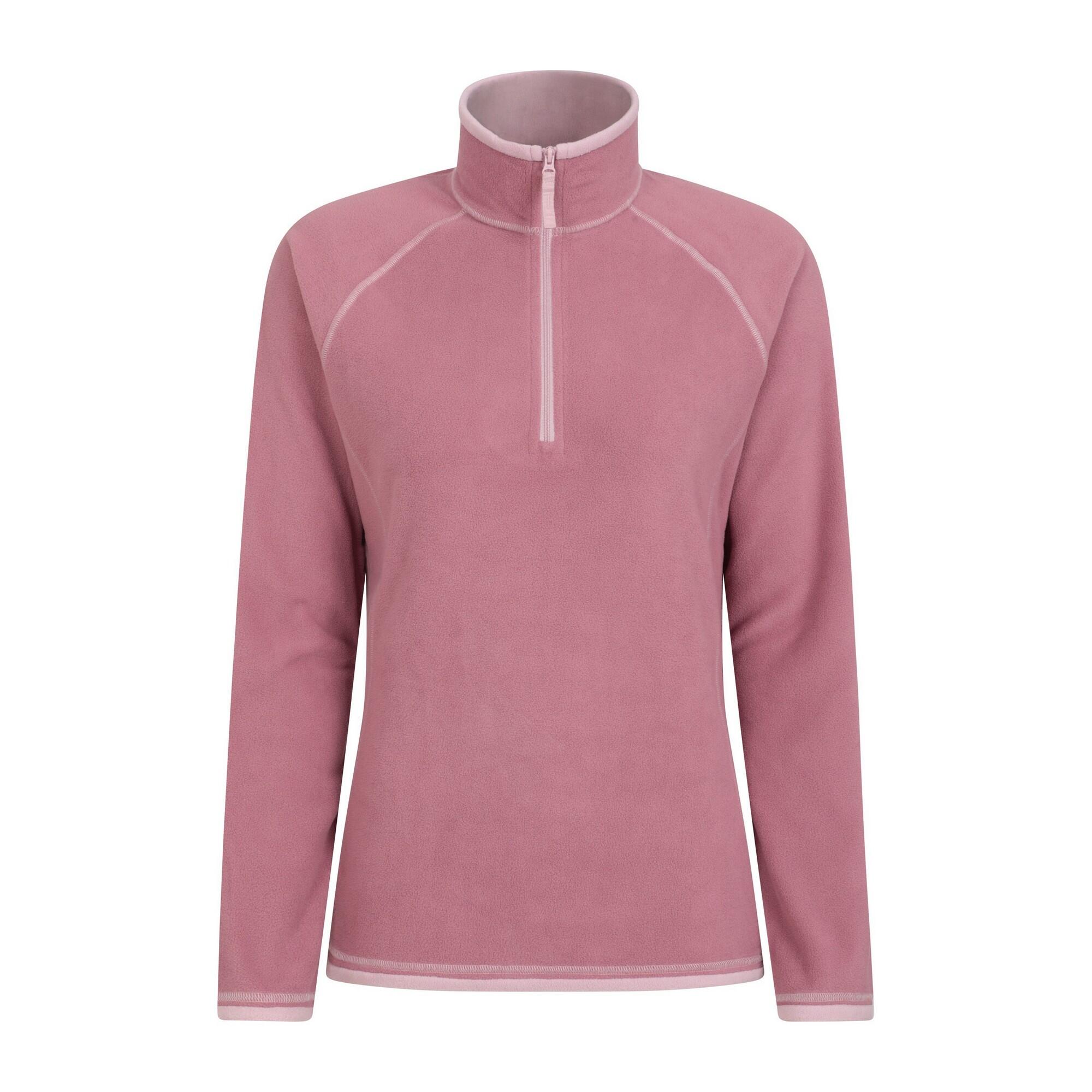 Felpa In Pile Mezza Cerniera Donna Mountain Warehouse Montana Rosa Chiaro 2/4