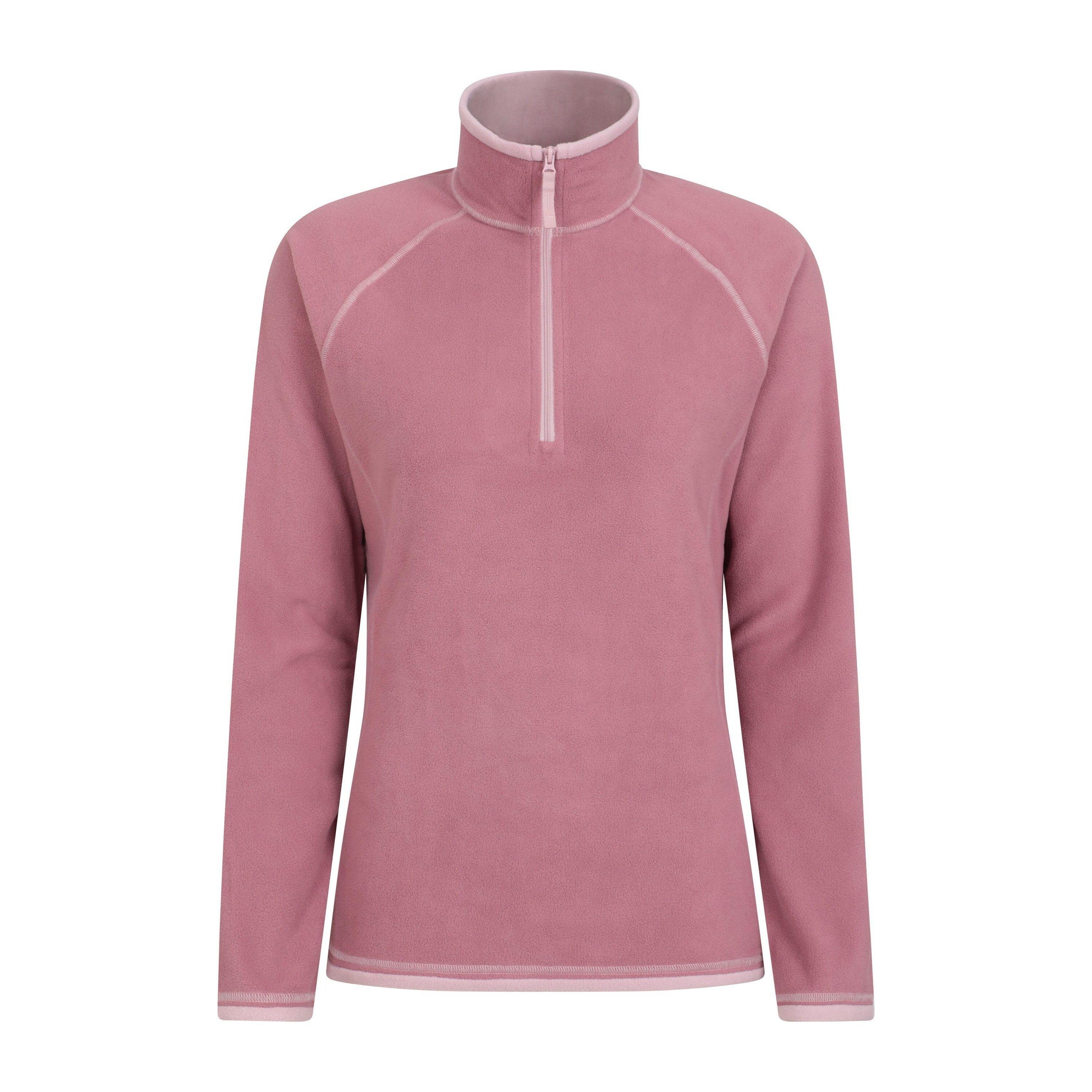 MOUNTAIN WAREHOUSE Womens/Ladies Montana Half Zip Fleece Top (Light Pink)