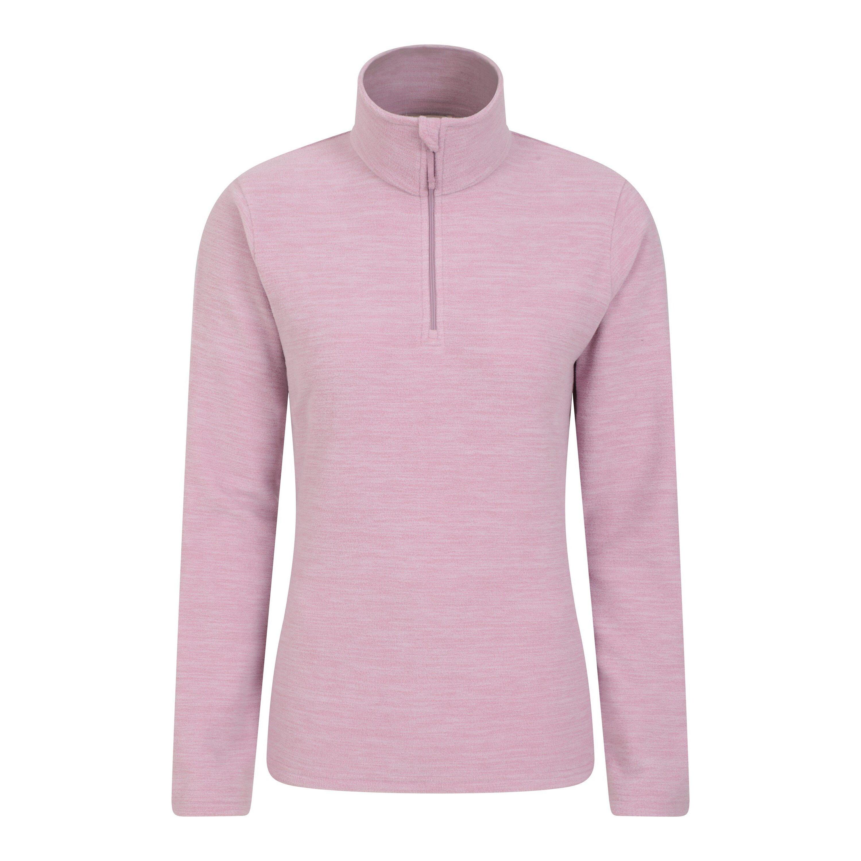 MOUNTAIN WAREHOUSE Womens/Ladies Snowdon Melange Fleece Top (Light Pink)