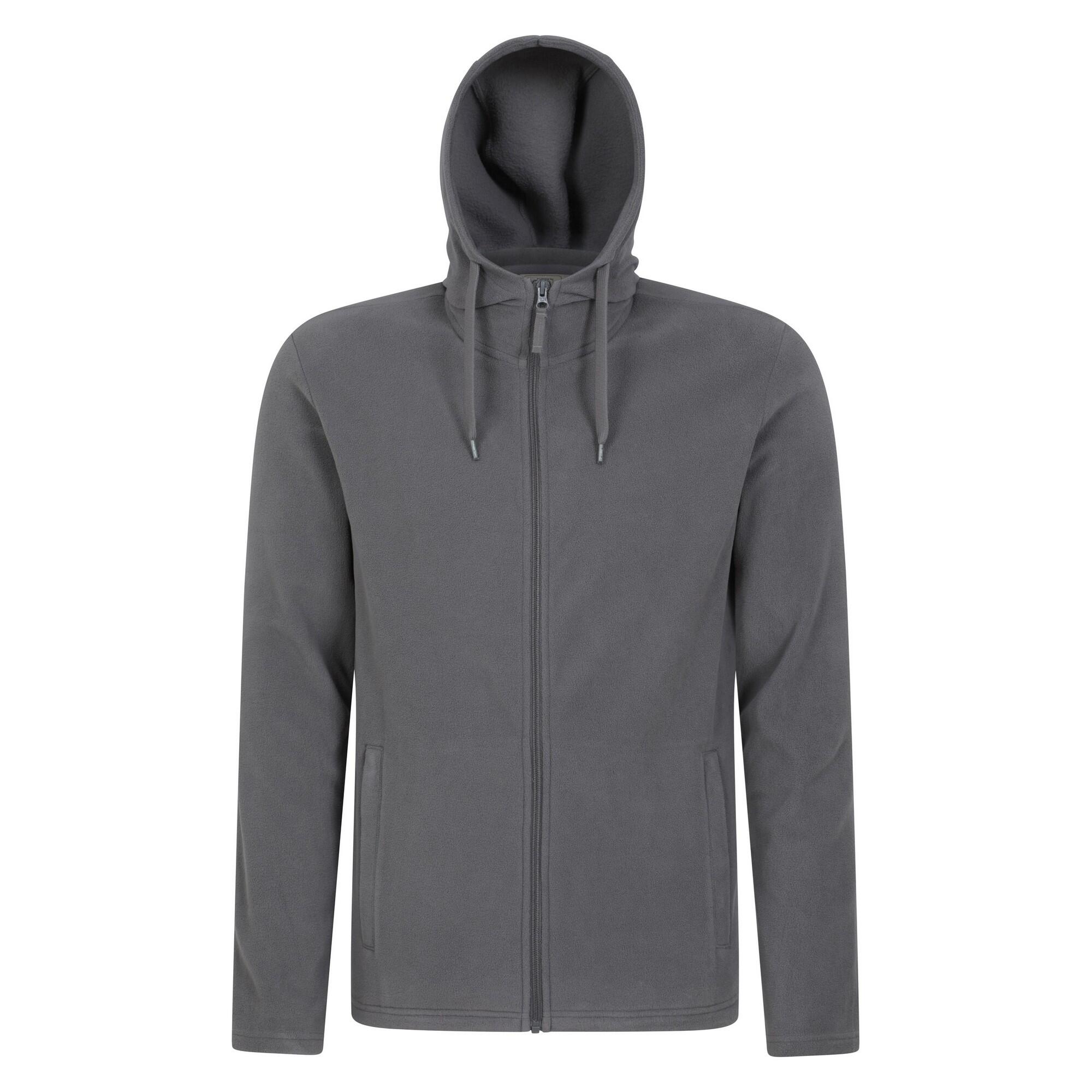 MOUNTAIN WAREHOUSE Mens Camber Fleece Full Zip Hoodie (Dark Grey)