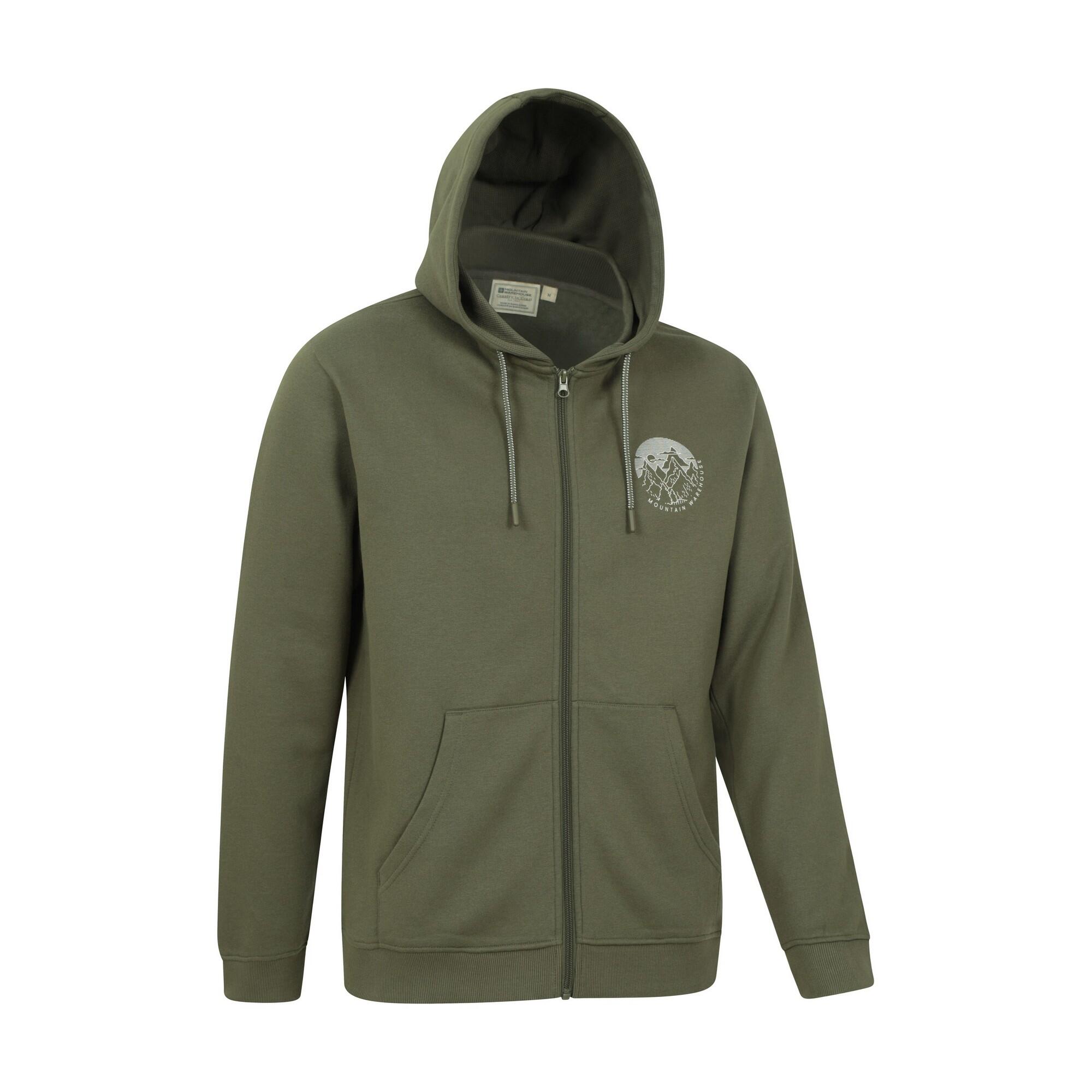 Felpa Con Cappuccio E Zip Intera Circle Mountain Cordino Uomo Mountain Warehouse 3/4