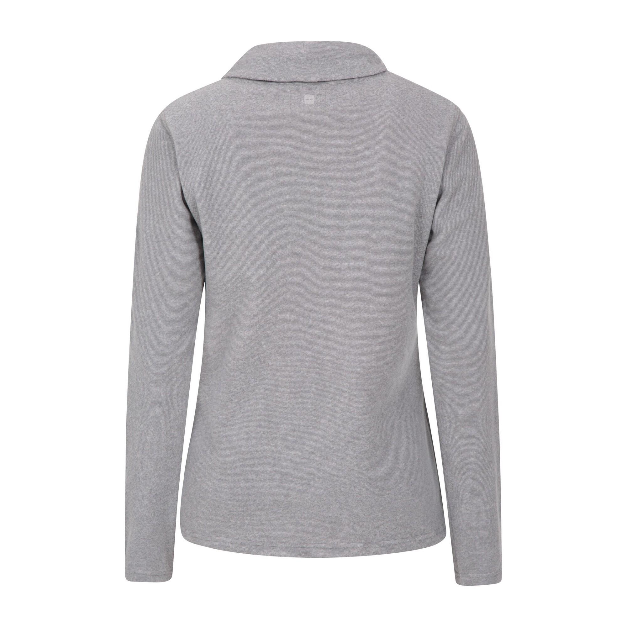 Womens/Ladies Hebridean Cowl Neck Fleece Top (Dark Grey) 2/4