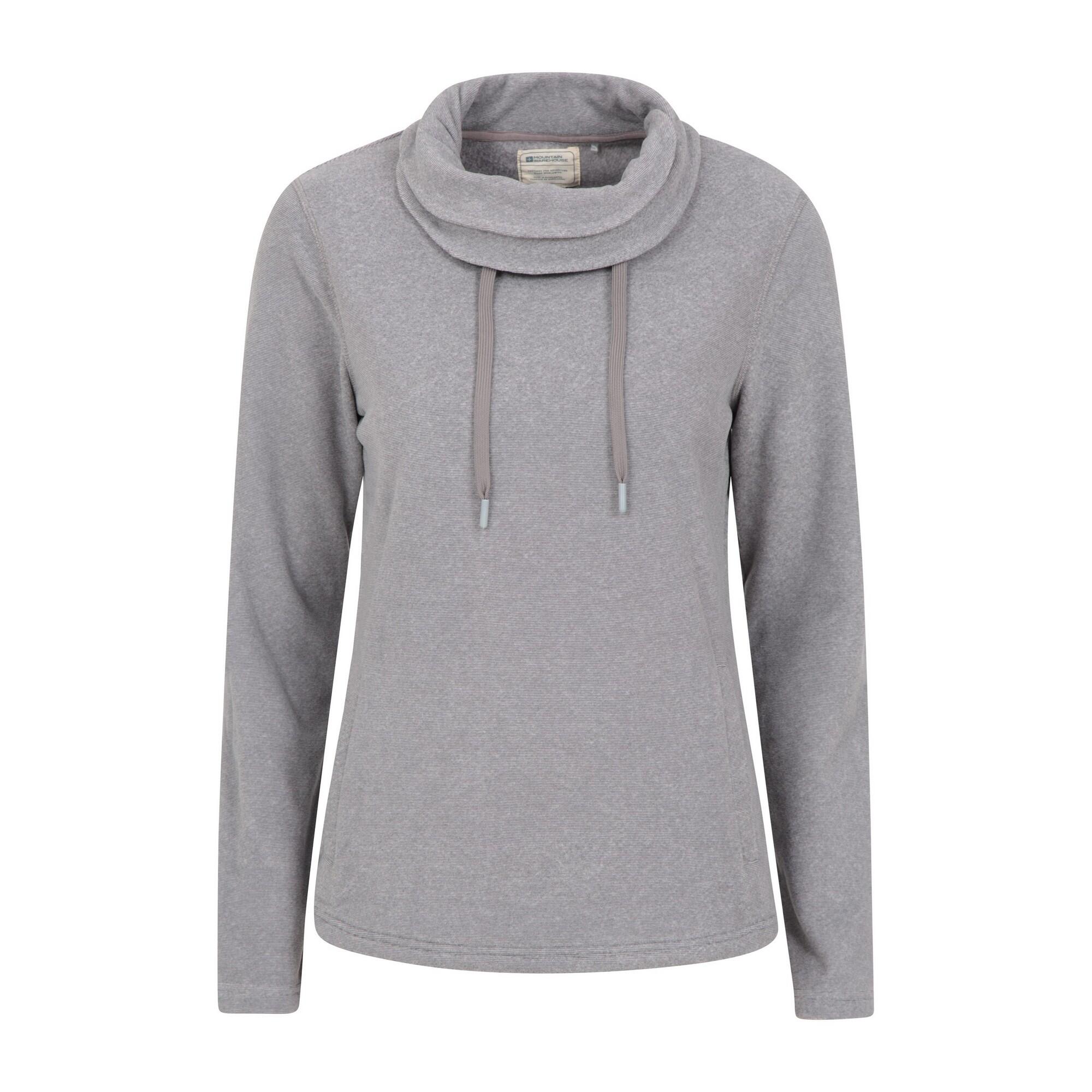 MOUNTAIN WAREHOUSE Womens/Ladies Hebridean Cowl Neck Fleece Top (Dark Grey)