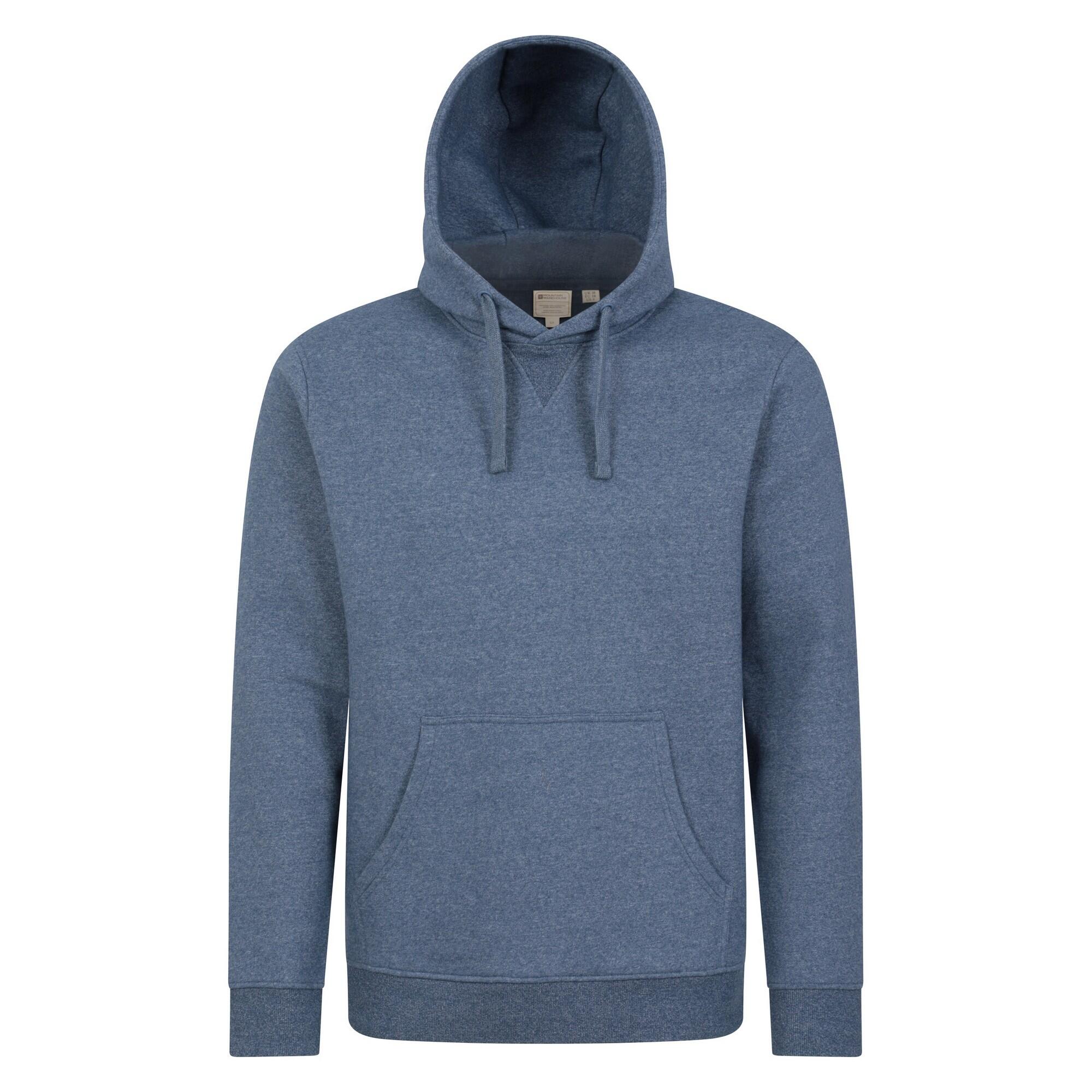 MOUNTAIN WAREHOUSE Mens Dorset Plain Hoodie (Blue)