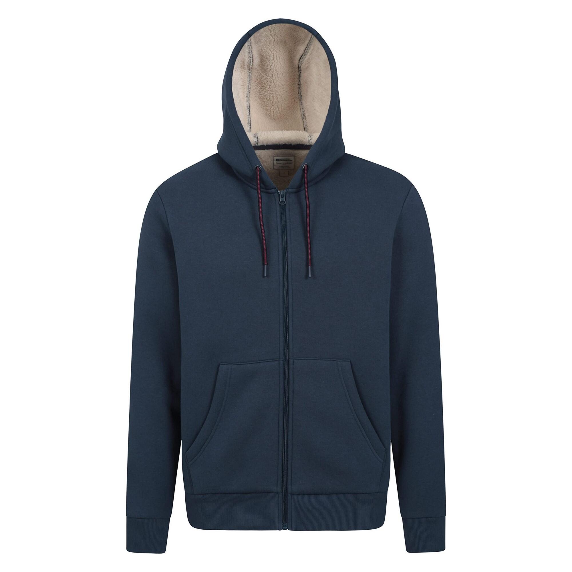 MOUNTAIN WAREHOUSE Felpa Con Cappuccio E Zip Intera Foderato Di Borg Uomo Mountain Warehouse Dalton
