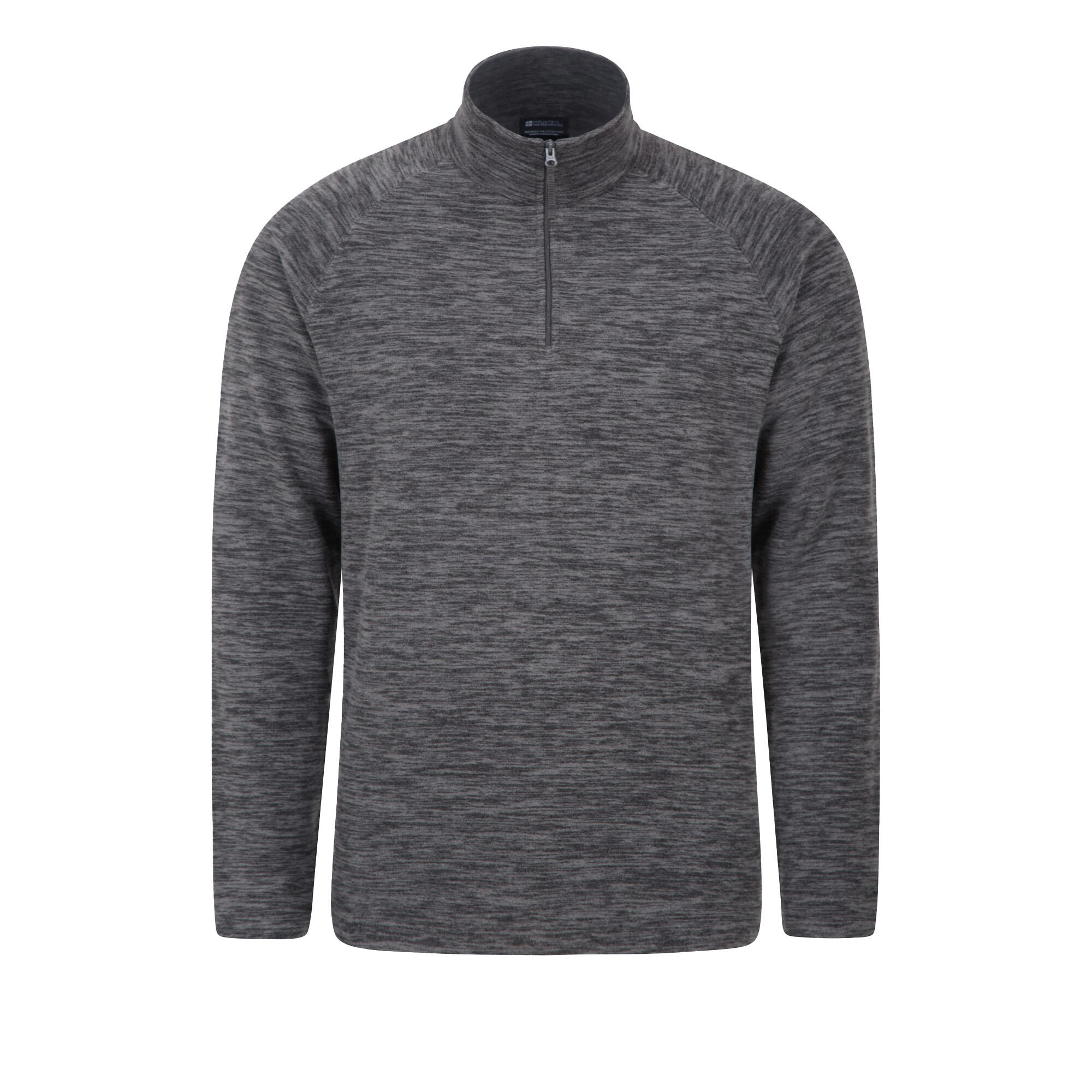 Mens Snowdon Melange Fleece Top (Pack Of 2) (Black) 2/4