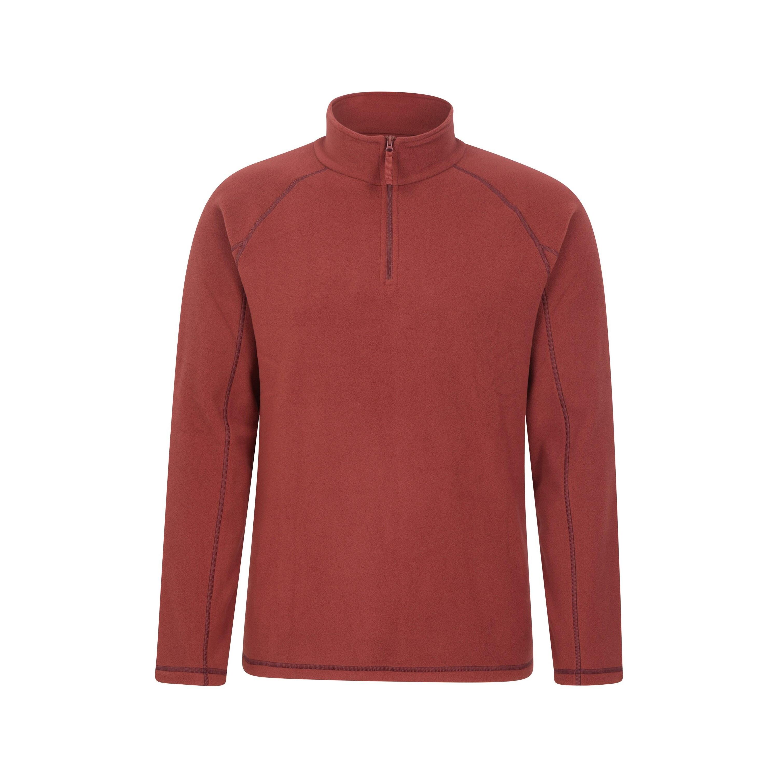 MOUNTAIN WAREHOUSE Mens Ashbourne II Half Zip Fleece Top (Burgundy)