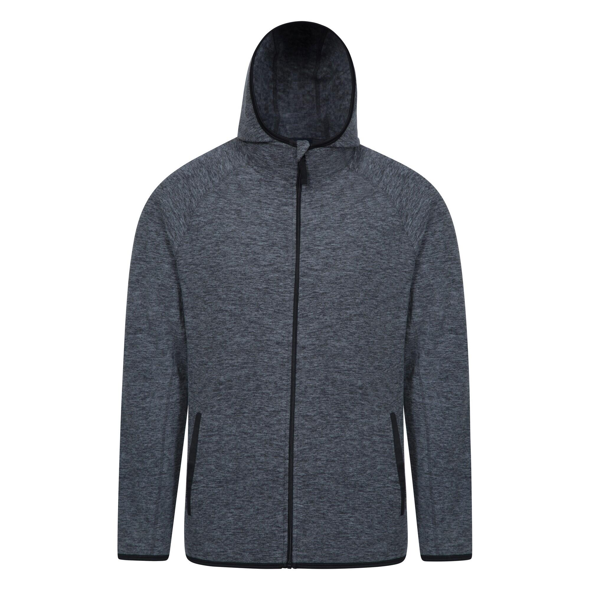 MOUNTAIN WAREHOUSE Mens Snowdon II Full Zip Hoodie (Black)