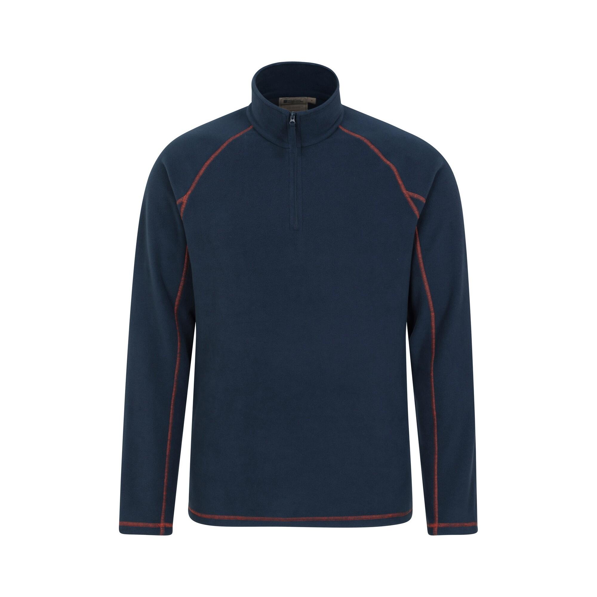MOUNTAIN WAREHOUSE Felpa In Pile Mezza Cerniera Uomo Mountain Warehouse Ashbourne II Blu Navy