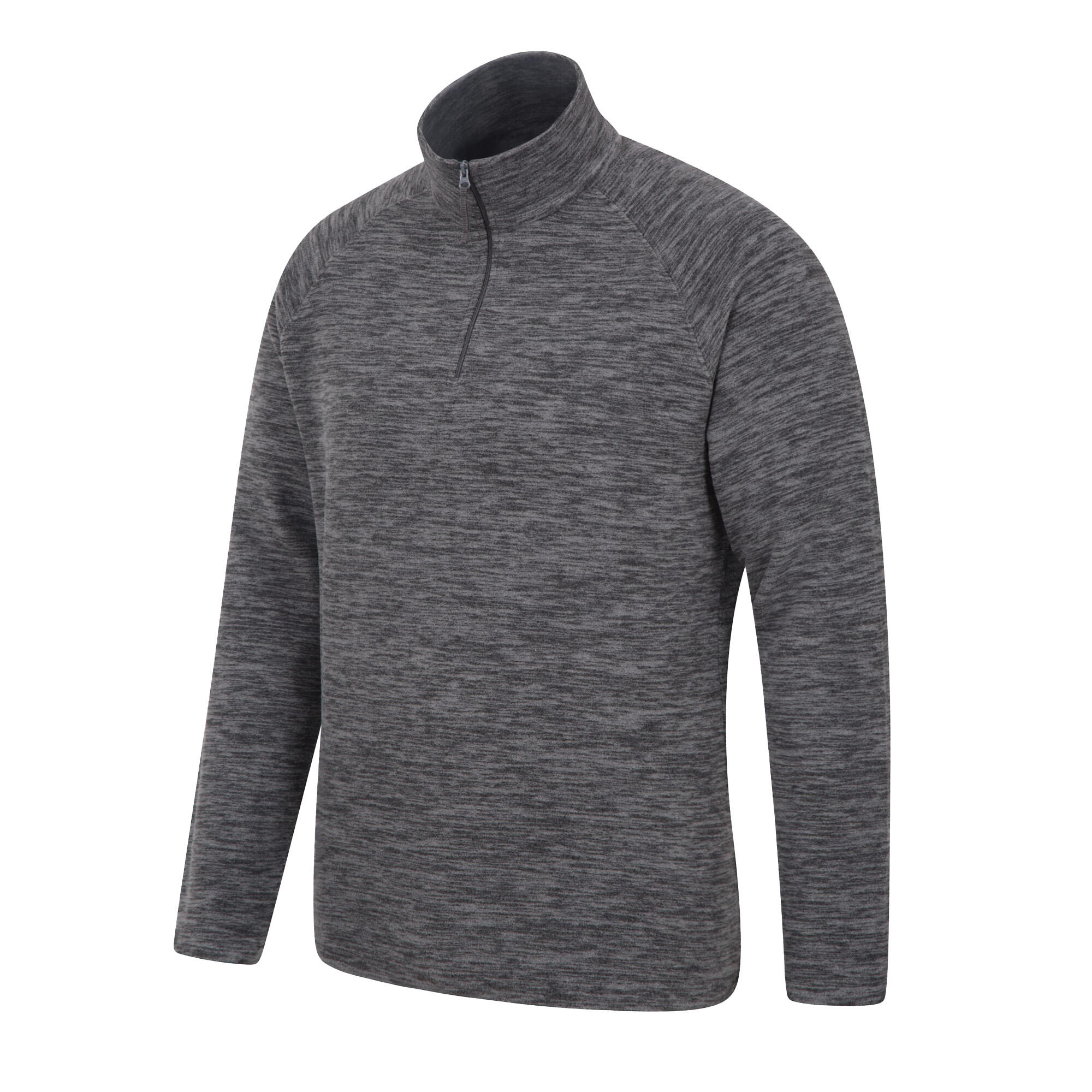 Mens Snowdon Melange Fleece Top (Pack Of 2) (Black) 4/4