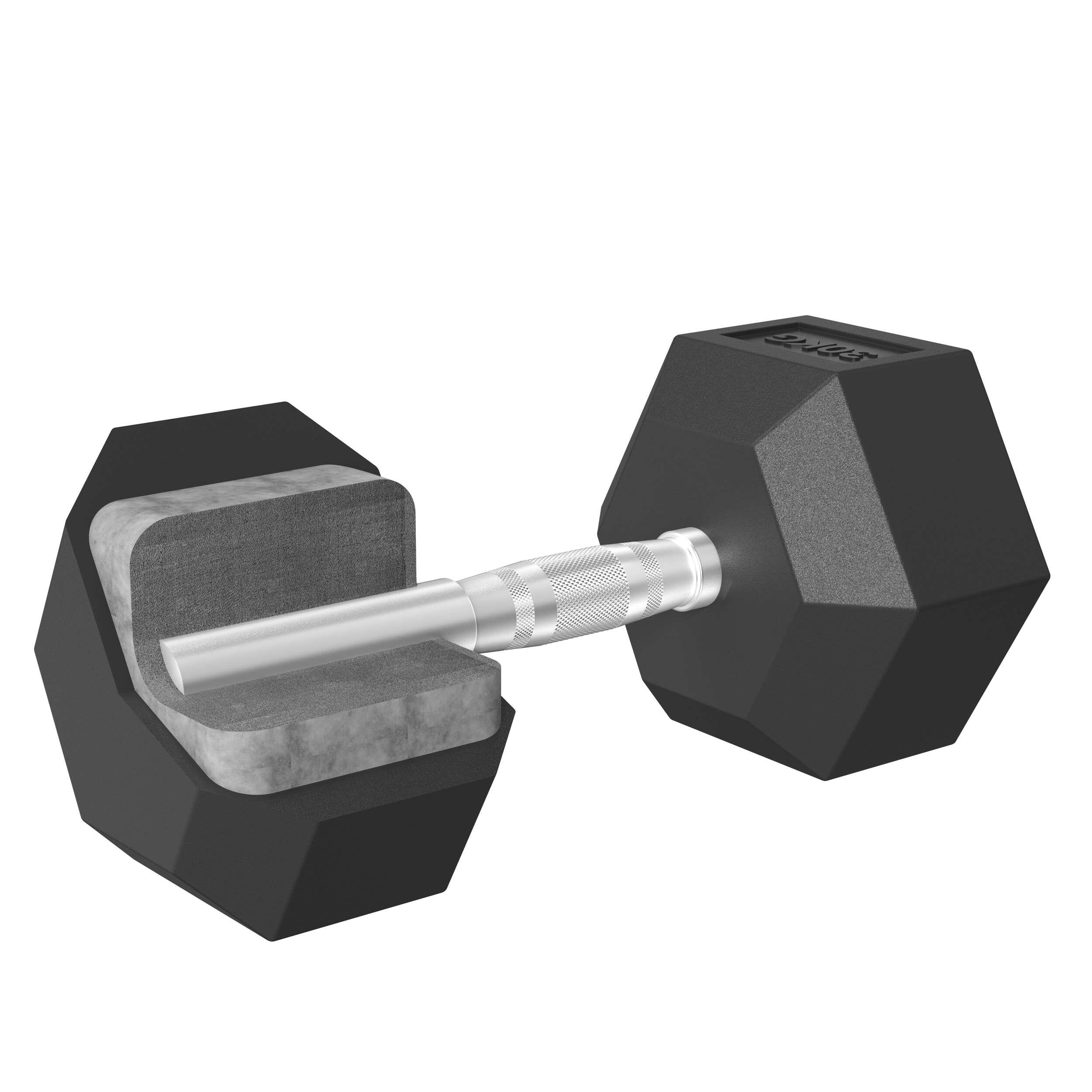 Zestaw Hantli Gumowych Tunturi Platinum Hex, 1-10Kg 5/6