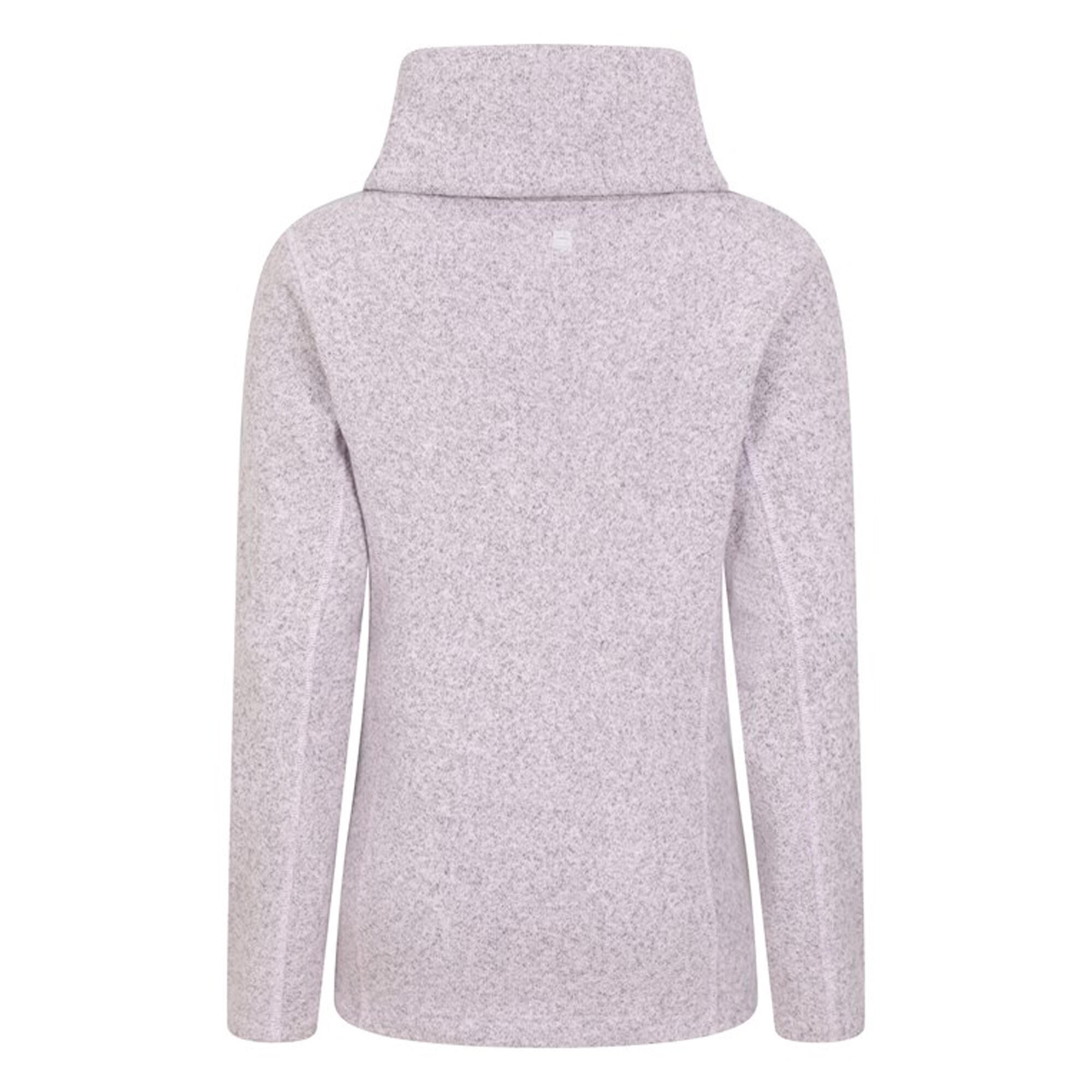 Womens/Ladies Cowl Neck Fleece Top (Lilac) 2/4