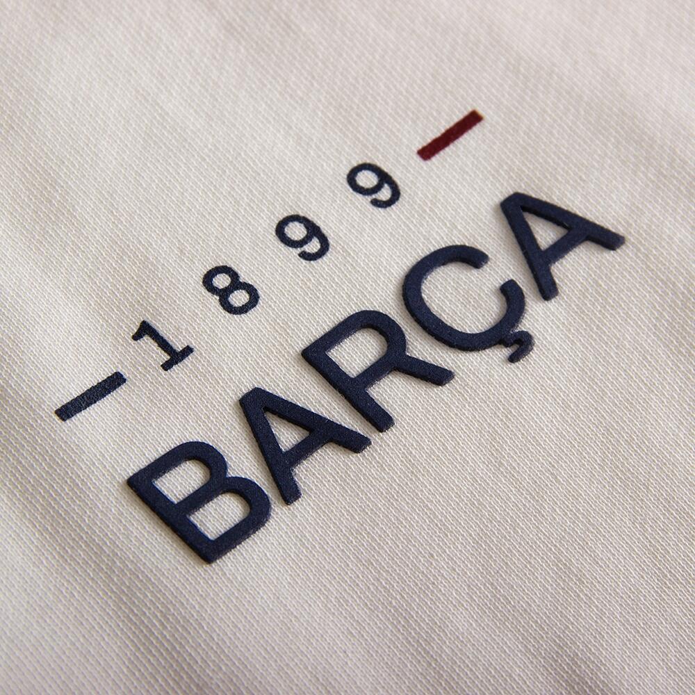Felpa con zip corta - Uomo - FC Barcelona 1899 - Ecru 5/7