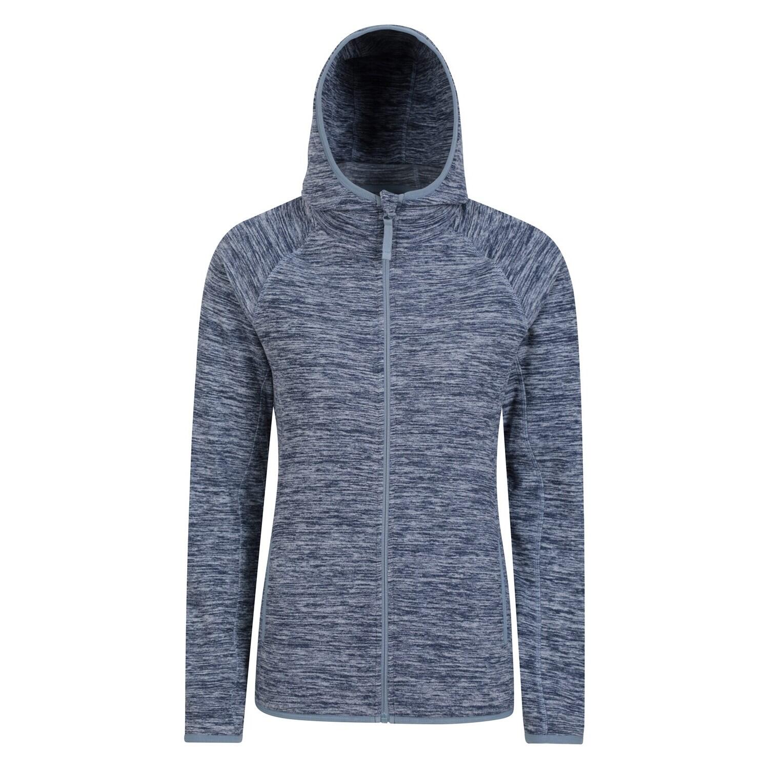 MOUNTAIN WAREHOUSE Womens/Ladies Lleyn II Melange Full Zip Hoodie (Dark Blue)