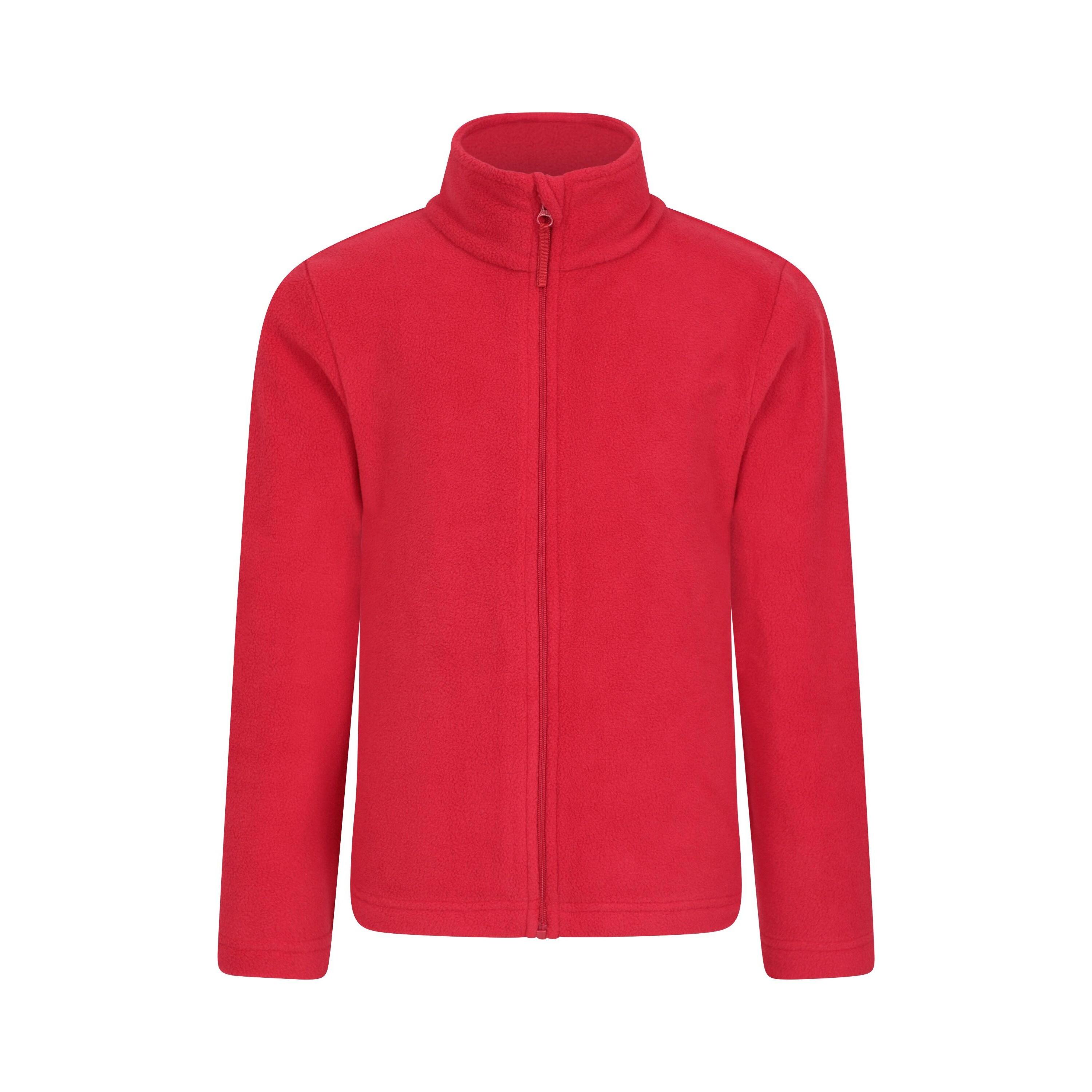 MOUNTAIN WAREHOUSE Childrens/Kids Camber II Full Zip Fleece Jacket (Dark Red)