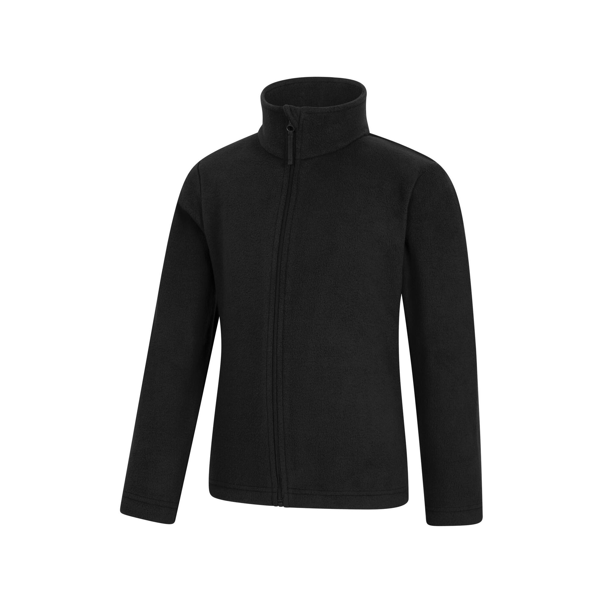 "Camber II" Fleecejacke Durchgehender Reißverschluss für Kinder Schwarz 3/4