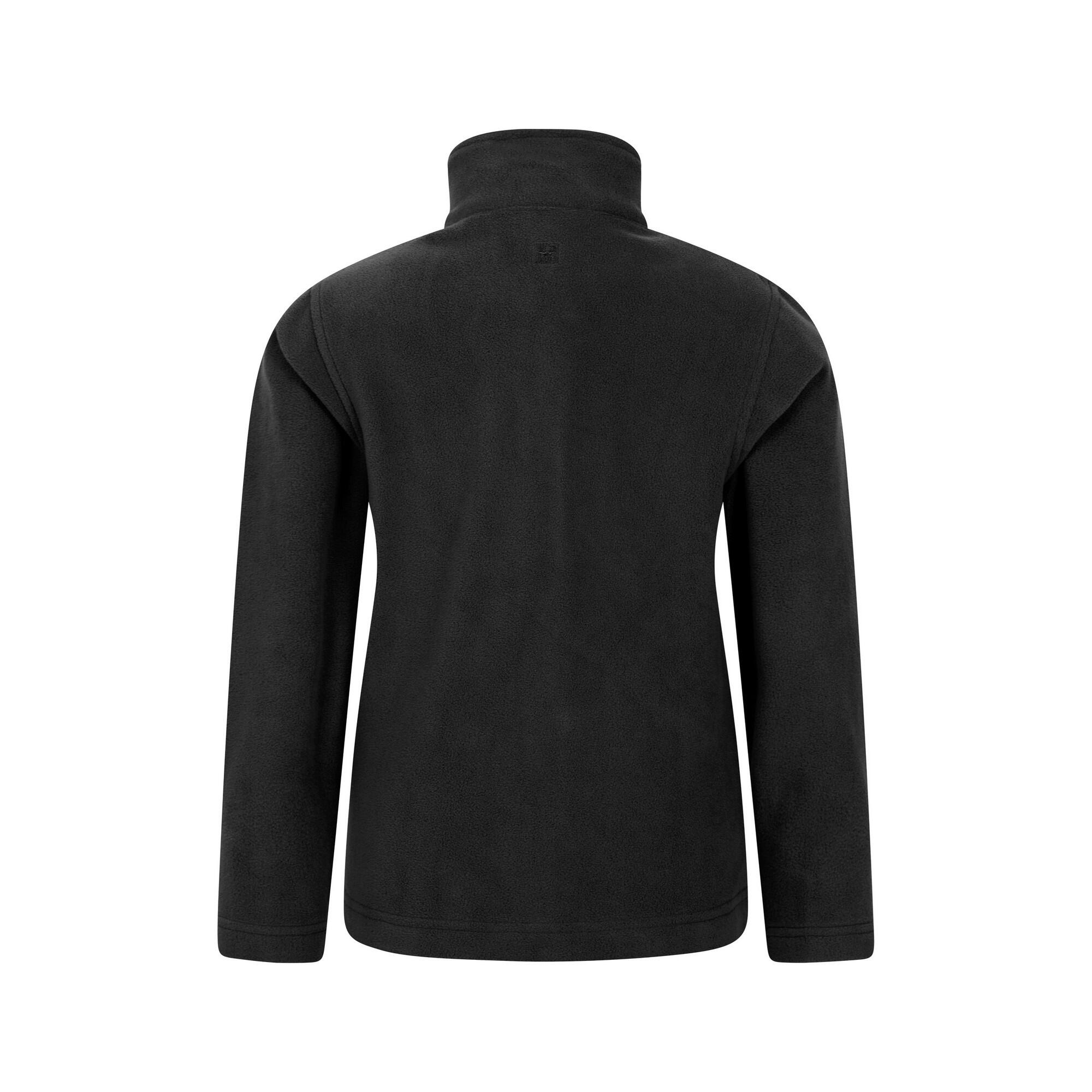 "Camber II" Fleecejacke Durchgehender Reißverschluss für Kinder Schwarz 2/4