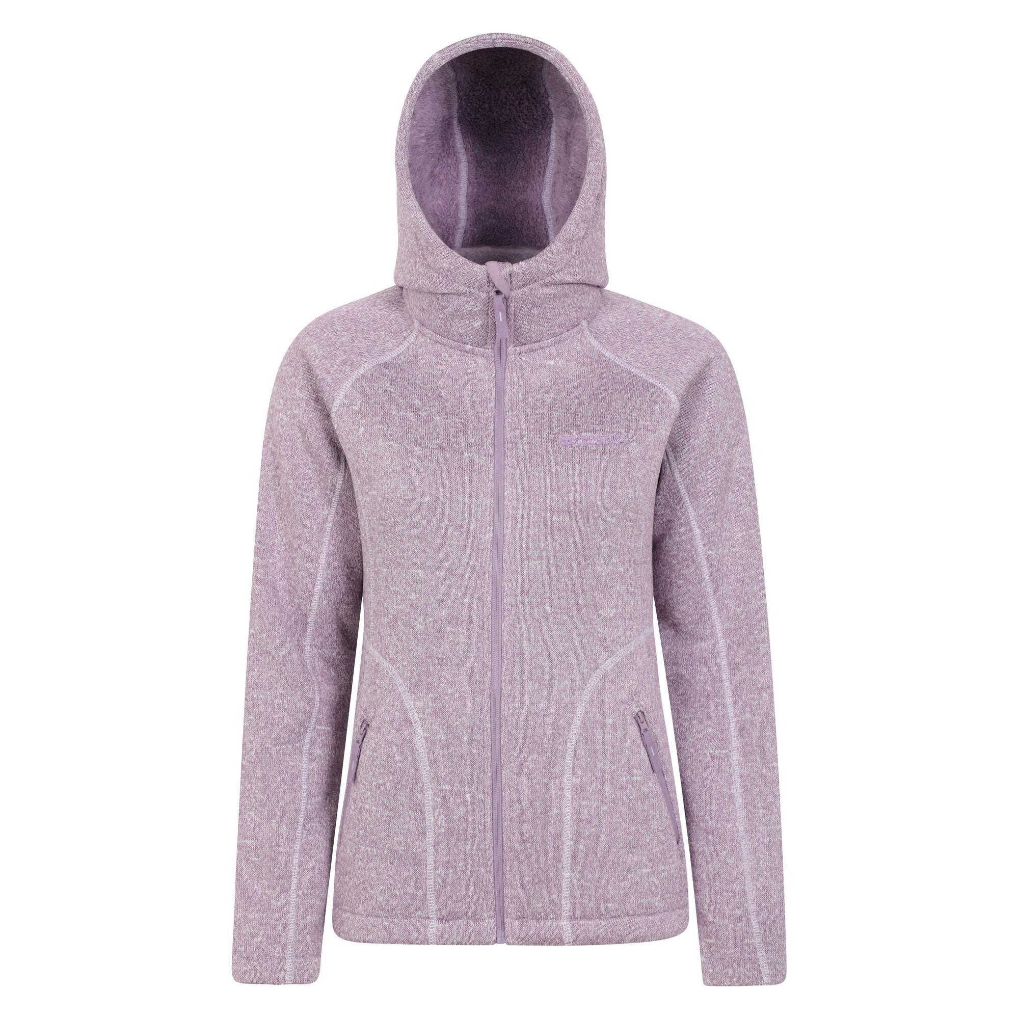 MOUNTAIN WAREHOUSE Felpa Con Cappuccio E Zip Intera Donna Mountain Warehouse Nevis Viola