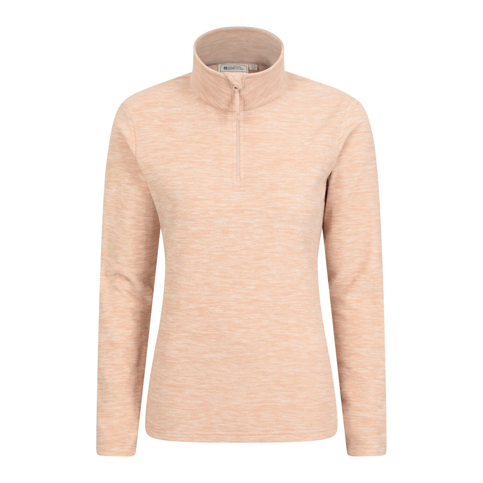 MOUNTAIN WAREHOUSE Womens/Ladies Snowdon Melange Fleece Top (Light Beige)