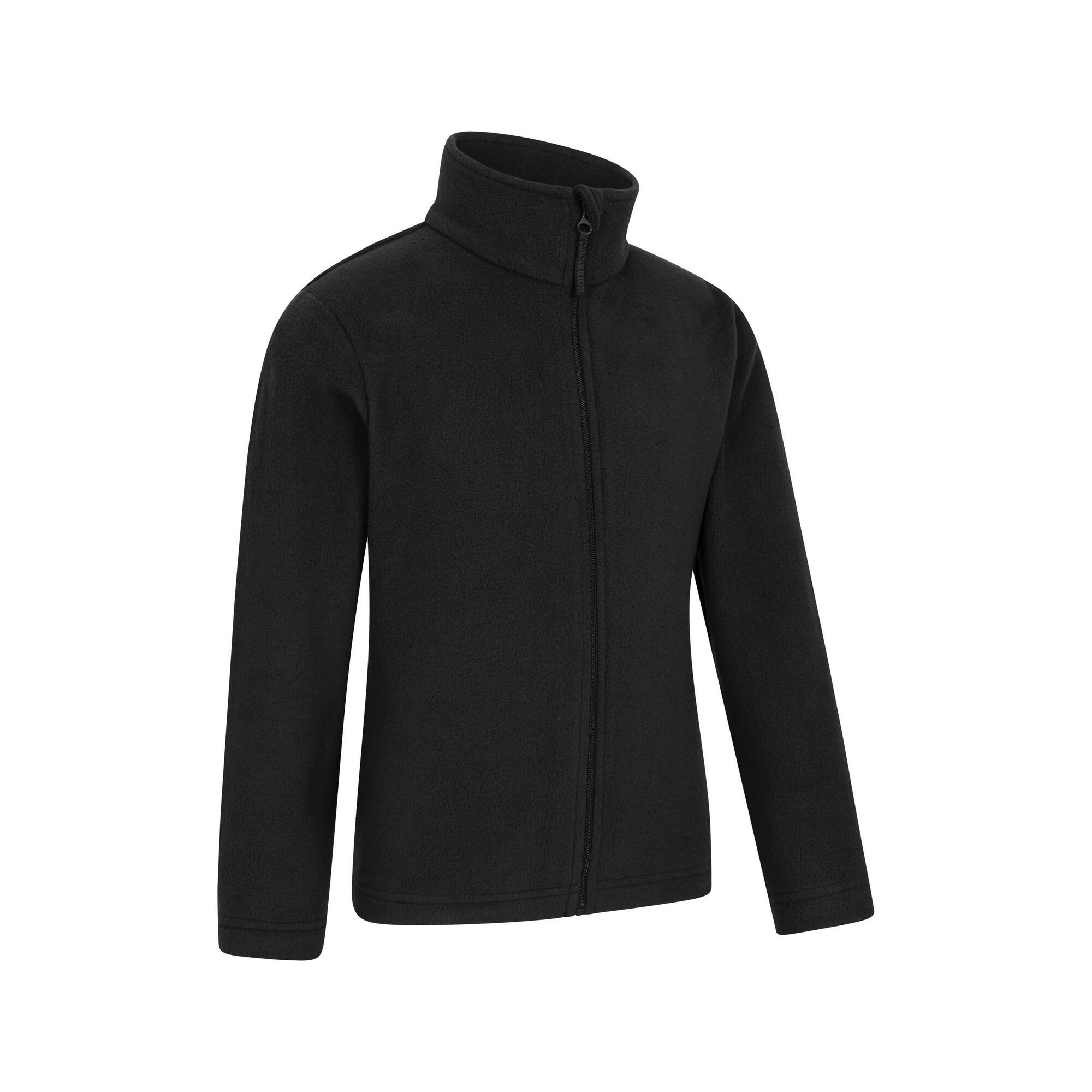 "Camber II" Fleecejacke Durchgehender Reißverschluss für Kinder Schwarz 4/4
