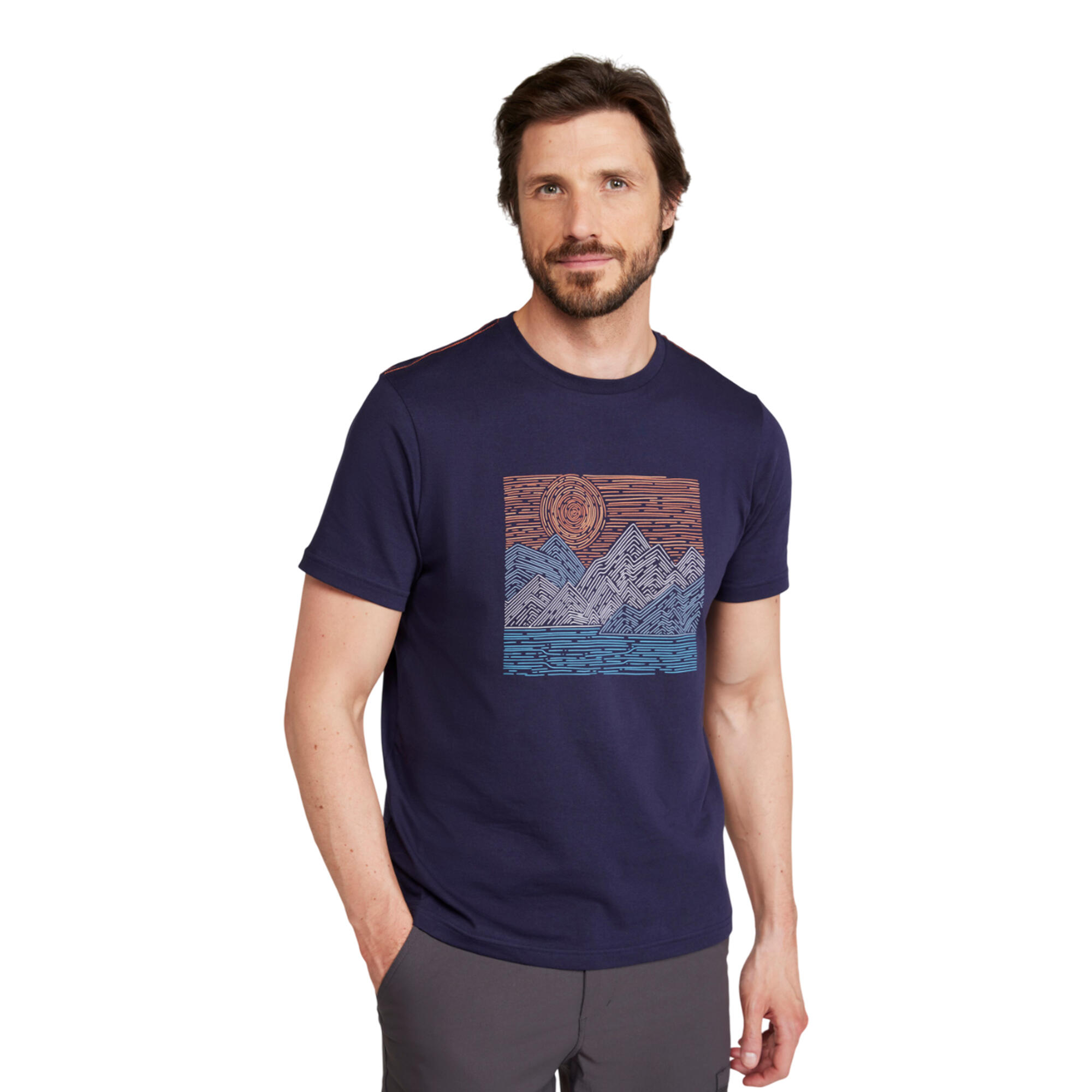 MOUNTAIN WAREHOUSE Mens Tidal Wave TShirt (Dark Blue)