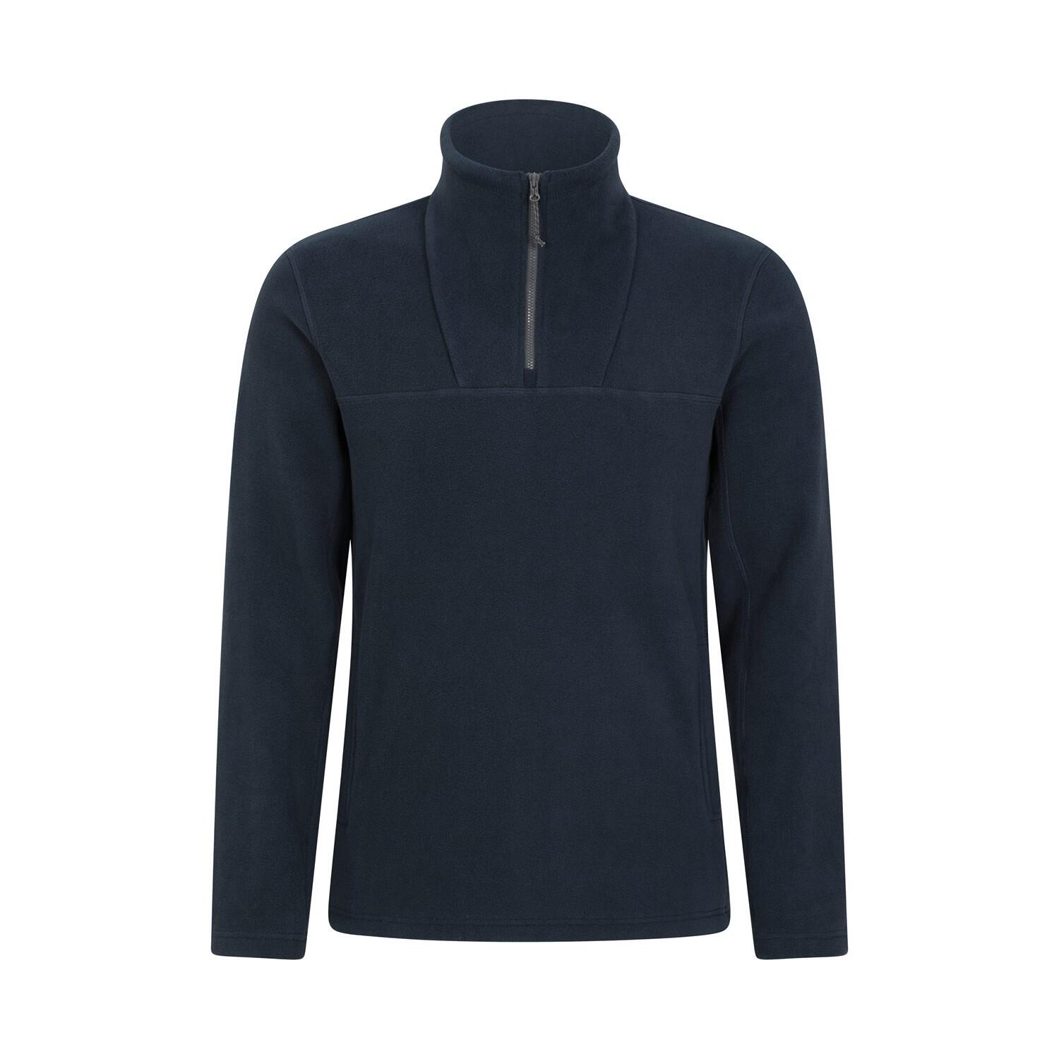 MOUNTAIN WAREHOUSE Mens Cedar Half Zip Fleece Top (Blue)