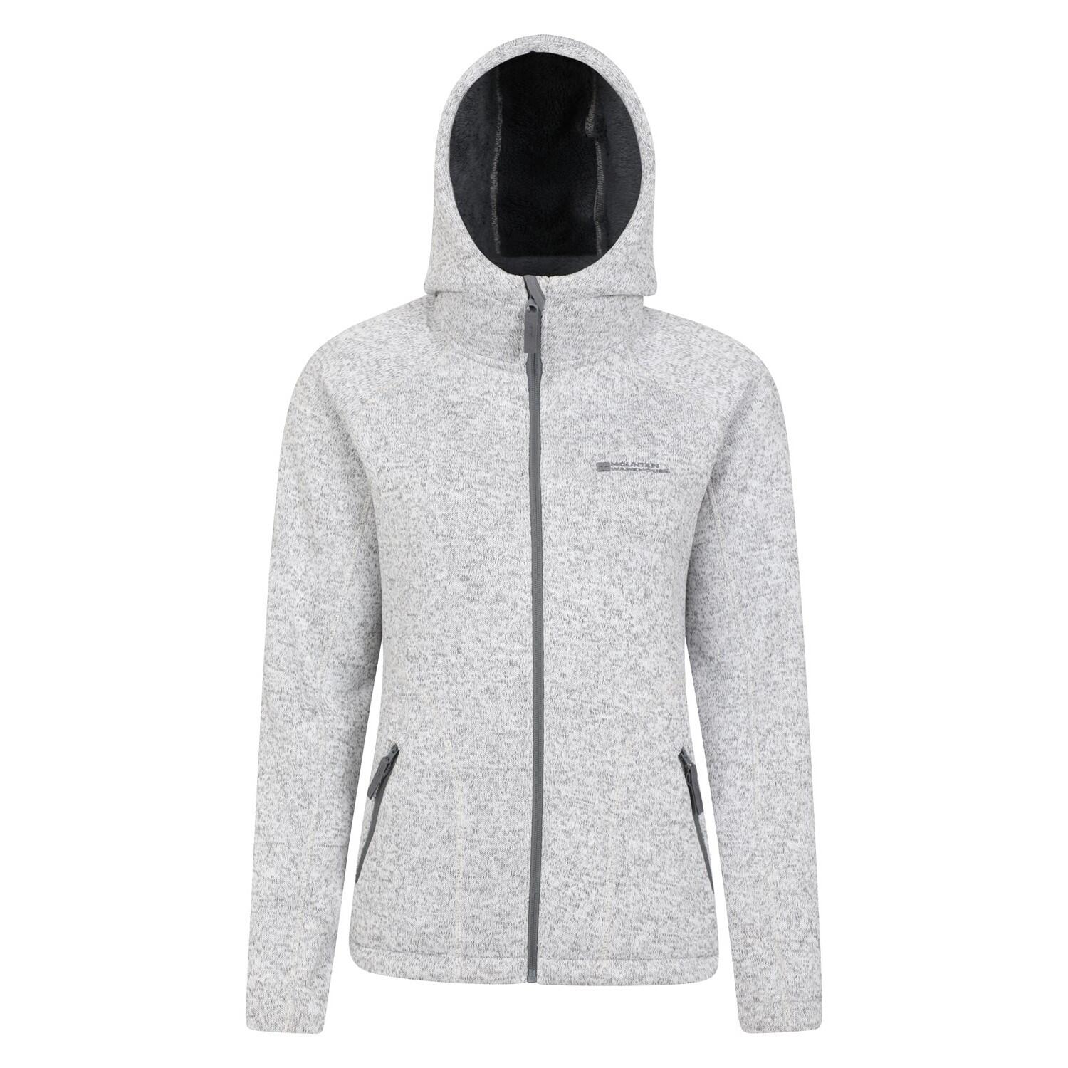 MOUNTAIN WAREHOUSE Womens/Ladies Nevis Faux Fur Lined Full Zip Hoodie (Grey)