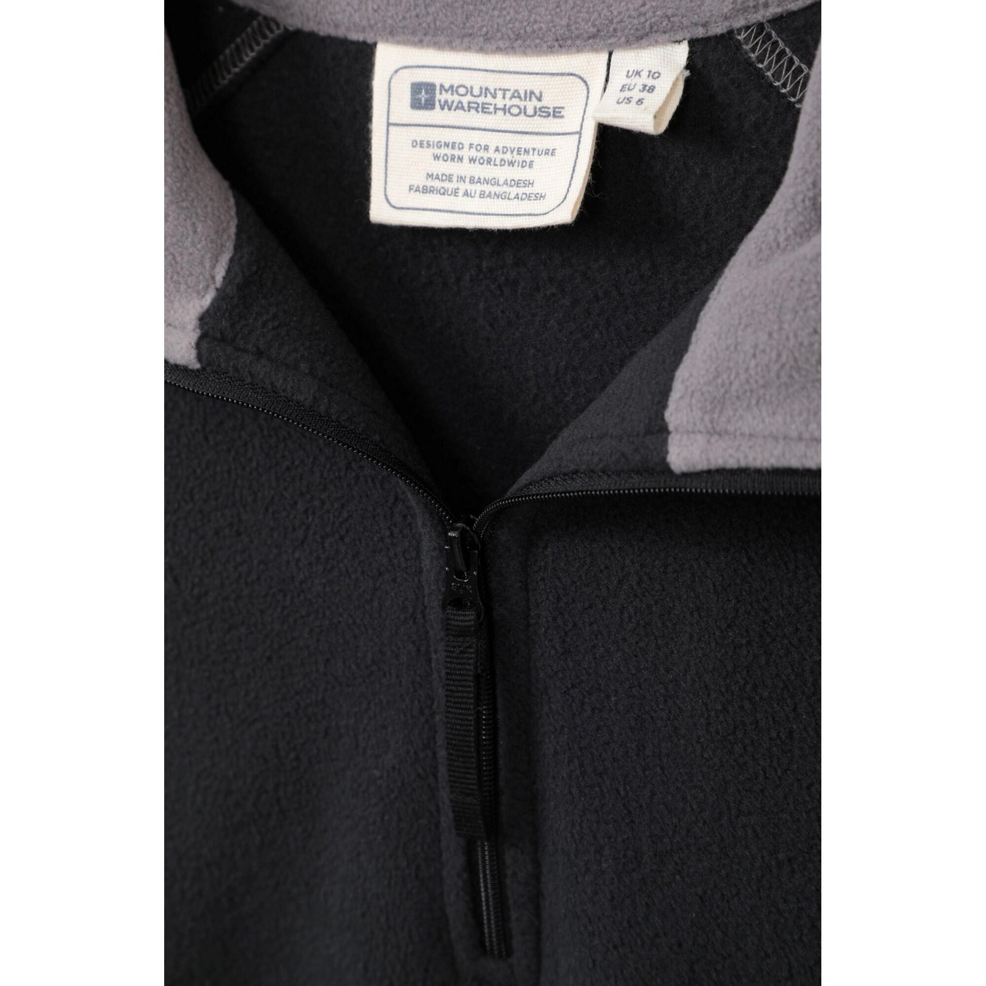 Felpa In Pile Mezza Cerniera Donna Mountain Warehouse Montana Nero 2/4