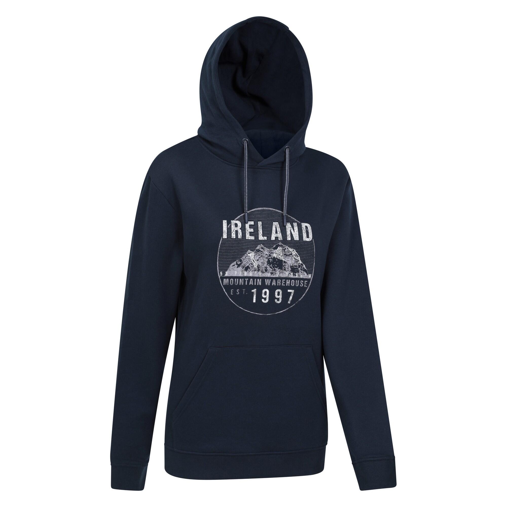 Womens/Ladies Ireland Circle Overhead Hoodie (Navy) 4/4