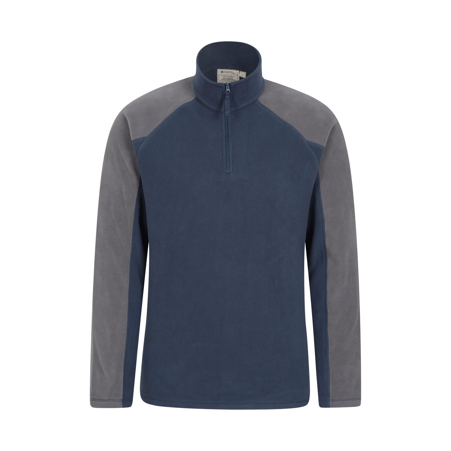 MOUNTAIN WAREHOUSE Mens Ashbourne II Half Zip Fleece Top (Dark Blue)