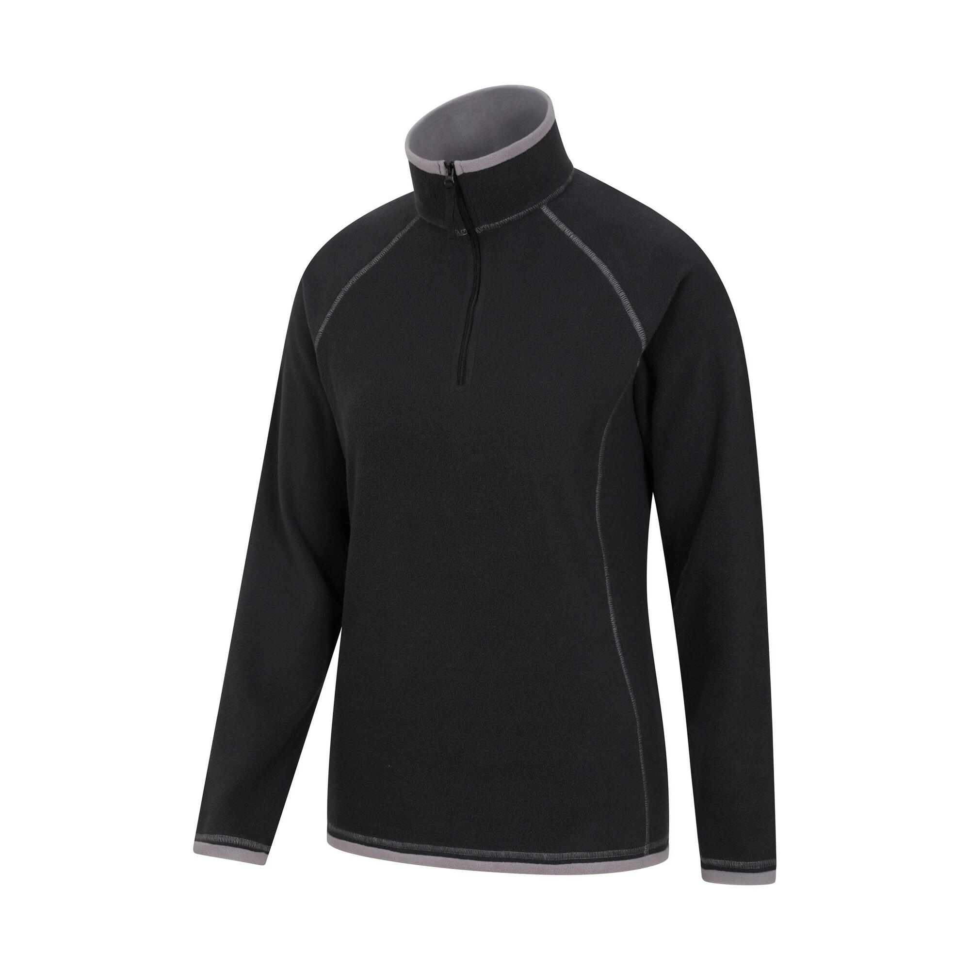 Felpa In Pile Mezza Cerniera Donna Mountain Warehouse Montana Nero 4/4