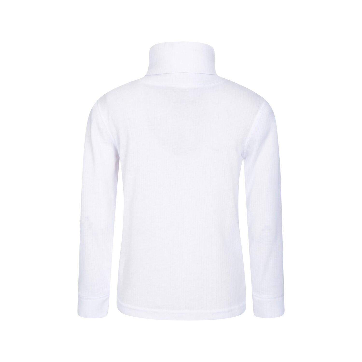 Childrens/Kids Talus Roll Neck LongSleeved Top (White) 2/4