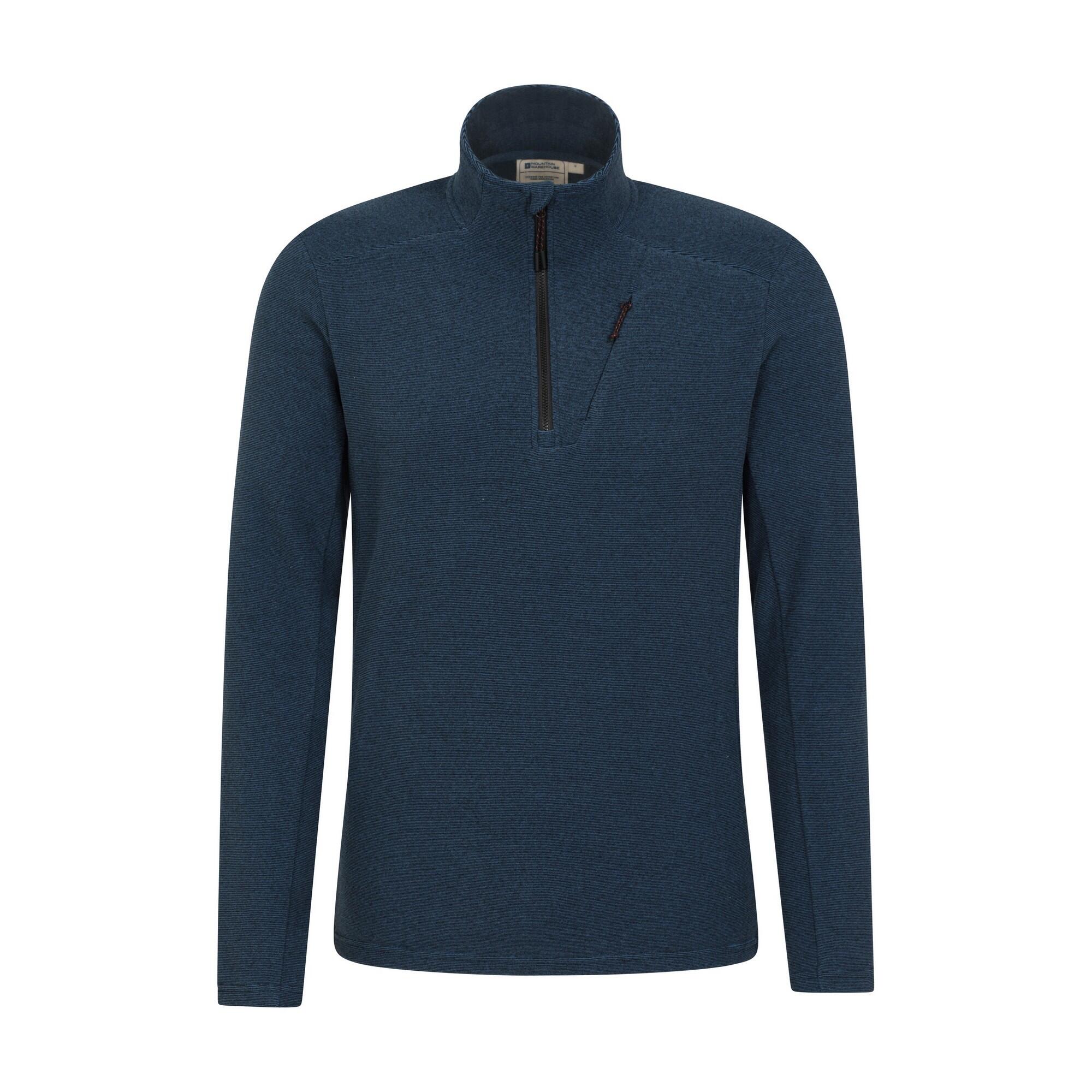 MOUNTAIN WAREHOUSE Mens Ridge Half Zip Fleece Top (Blue)