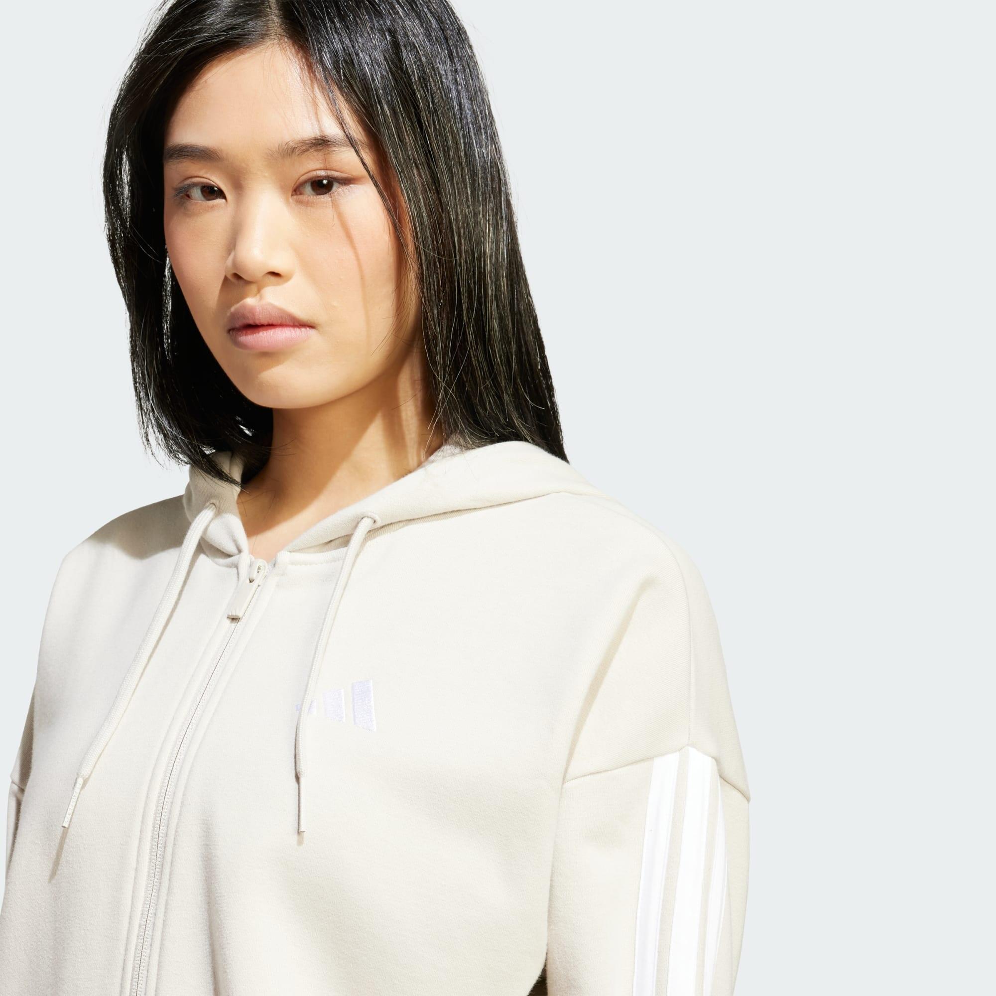 Veste à capuche entièrement zippée French terry 3 bandes Essentials 4/5