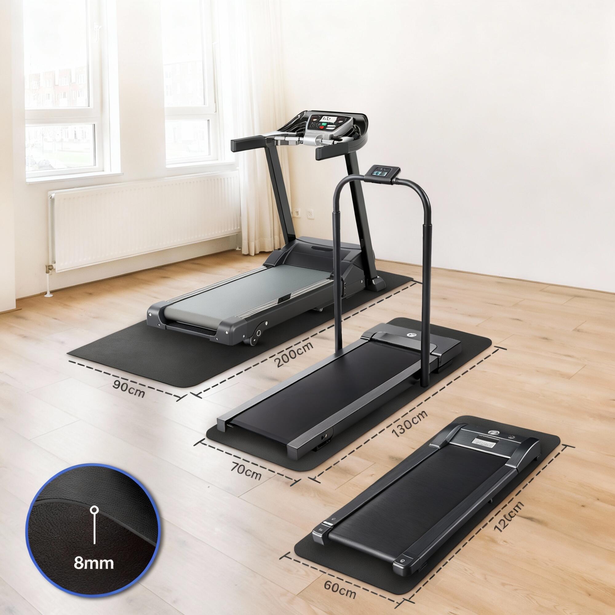 Tapis NEOLYMP 120x60 – Tapis de course 8 mm pour elliptique & entraînement 3/7