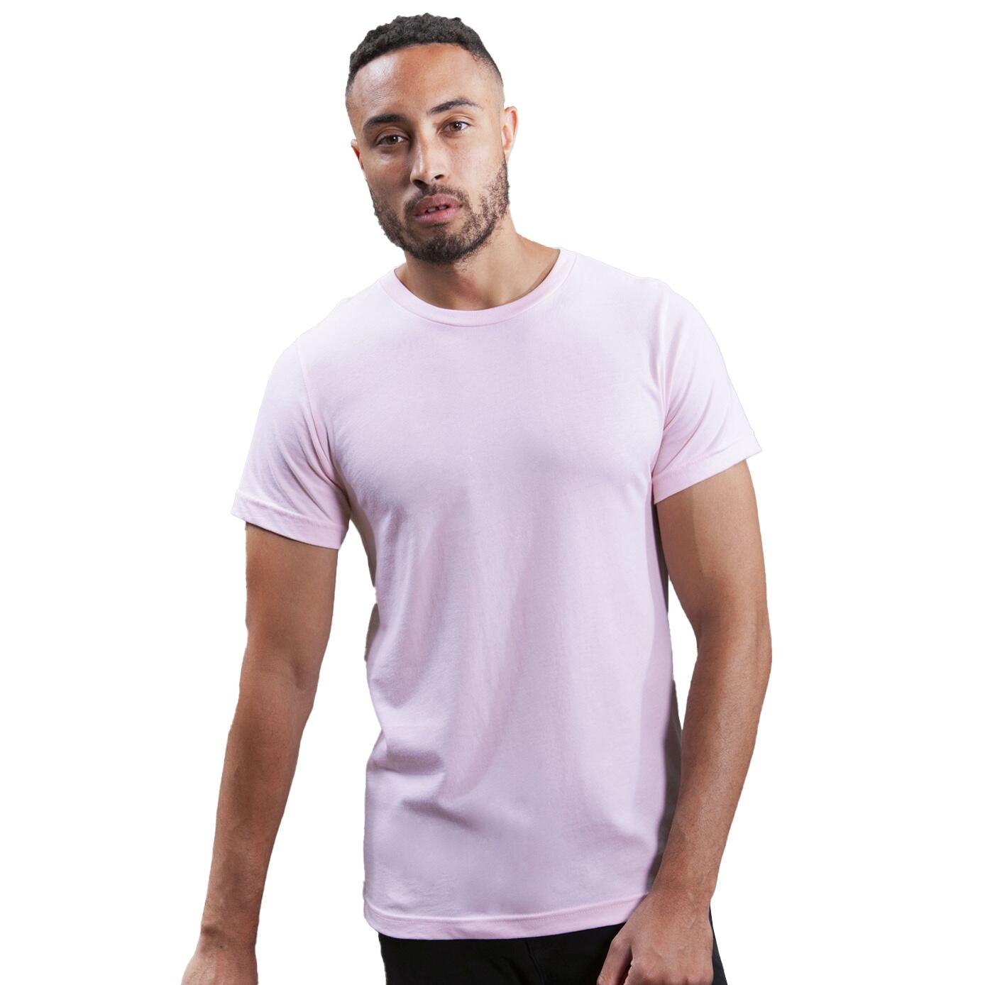 Mens ShortSleeved TShirt (Pastel Pink) 2/2