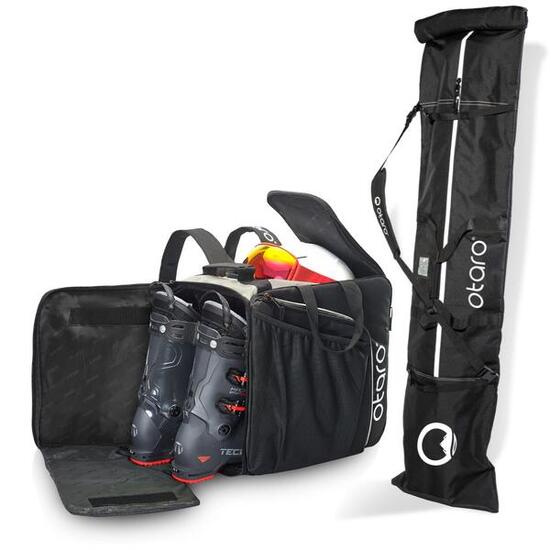 Skischuhtasche Pro 57L + 220cm Skitasche für 1 Paar | SET