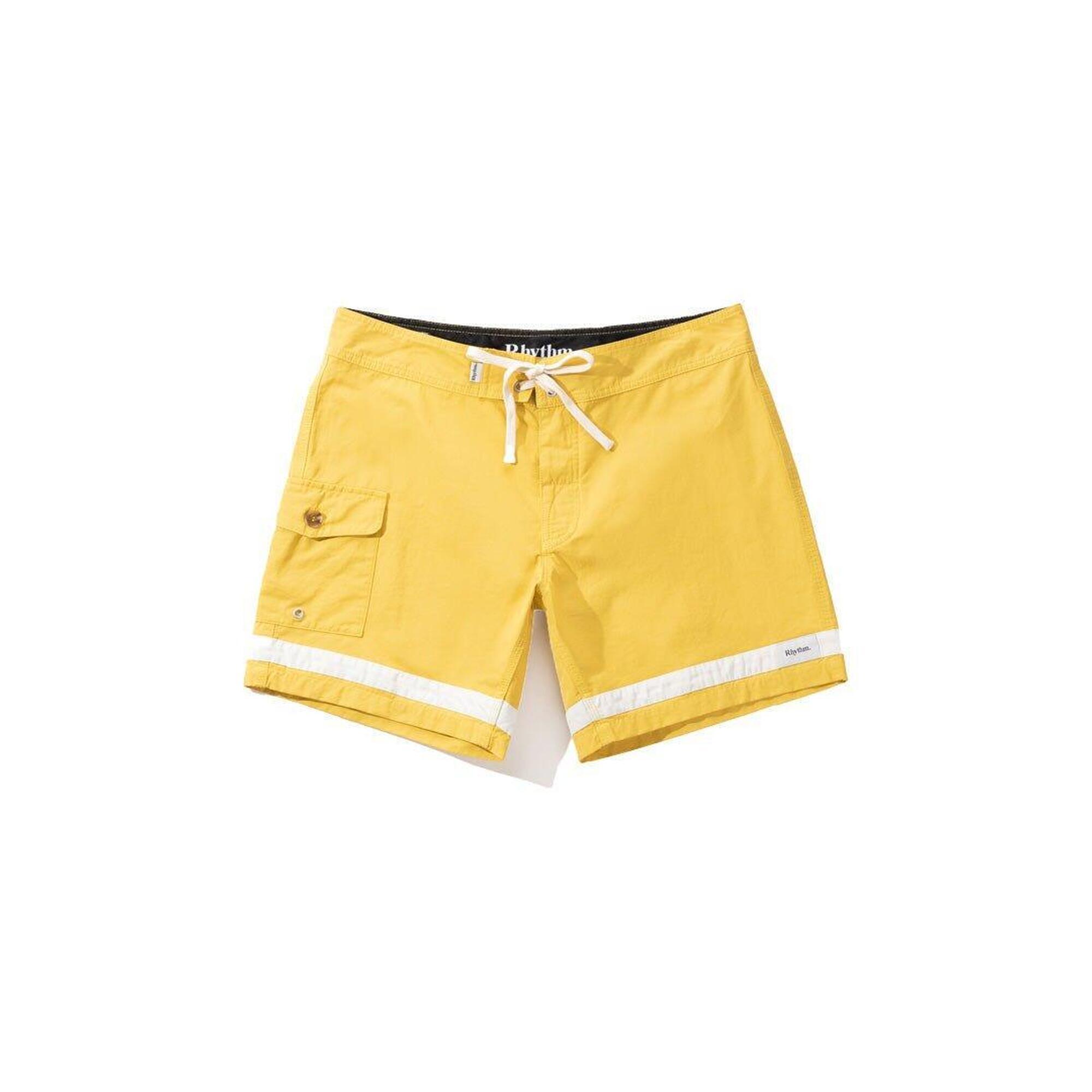 Rhythm - Heritage Trim - Boardshort Homme - Boardshort - Jaune - Decathlon