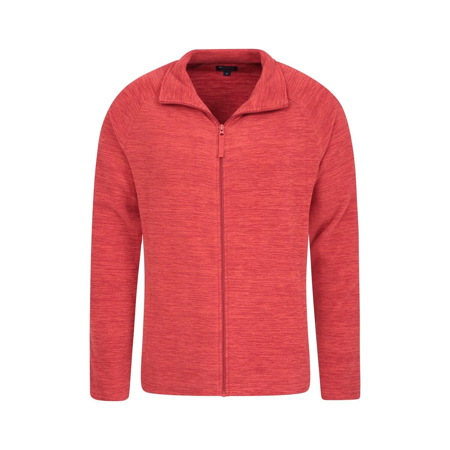 Mens Snowdon II Full Zip Fleece Jacket (Red) 3/4