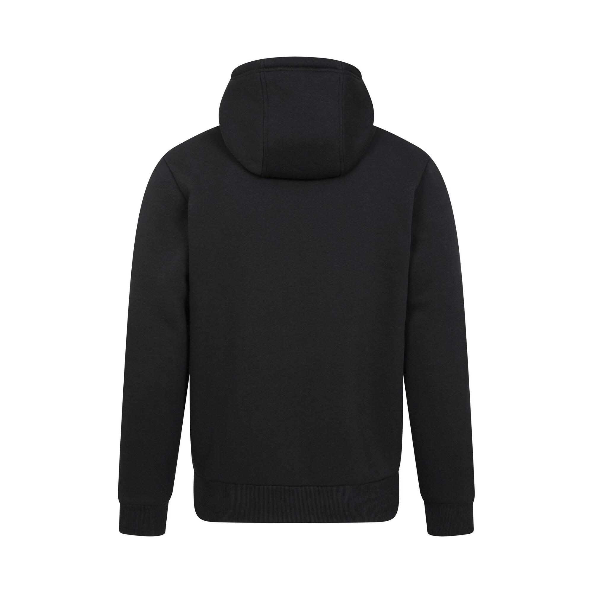 Mens Dalton Borg Lined Full Zip Hoodie (Black) 2/4