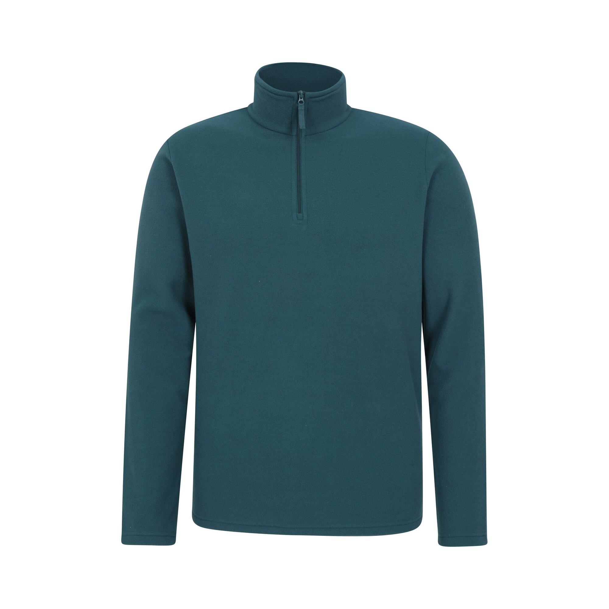MOUNTAIN WAREHOUSE Mens Camber II Half Zip Fleece Top (Petrol)