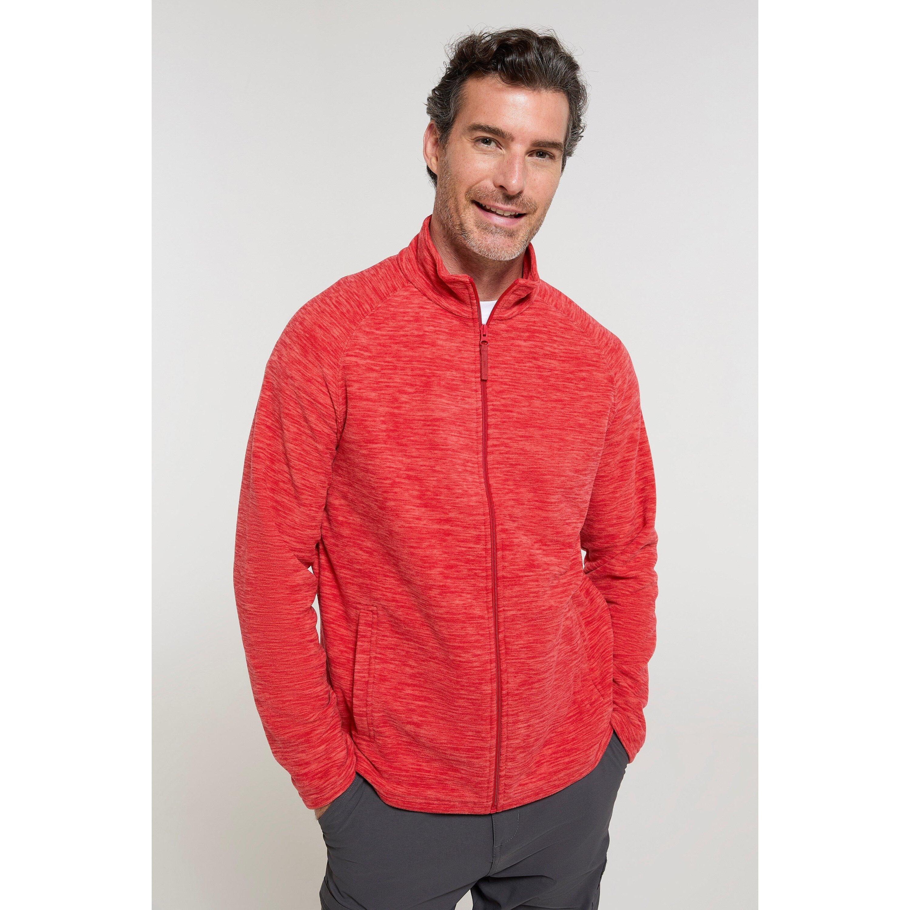 Mens Snowdon II Full Zip Fleece Jacket (Red) 2/4